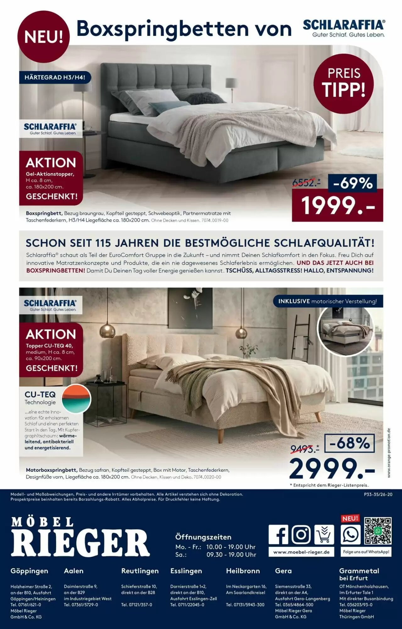 Möbel Rieger Prospekt (ab 13.08.2026) zum Blättern - Seite 20