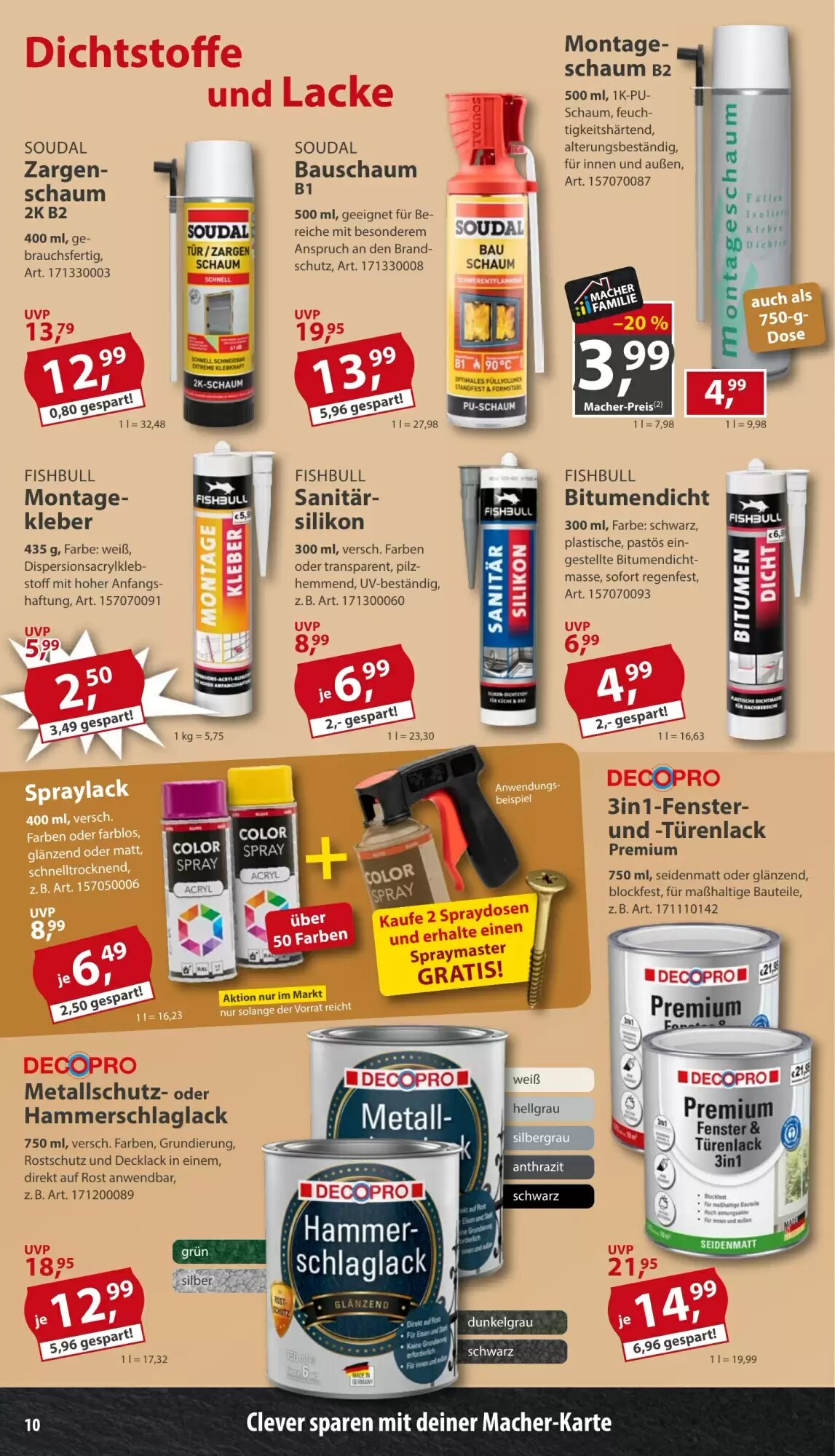 Sonderpreis Baumarkt Prospekt (ab 15.08.2026) zum Blättern - Seite 10
