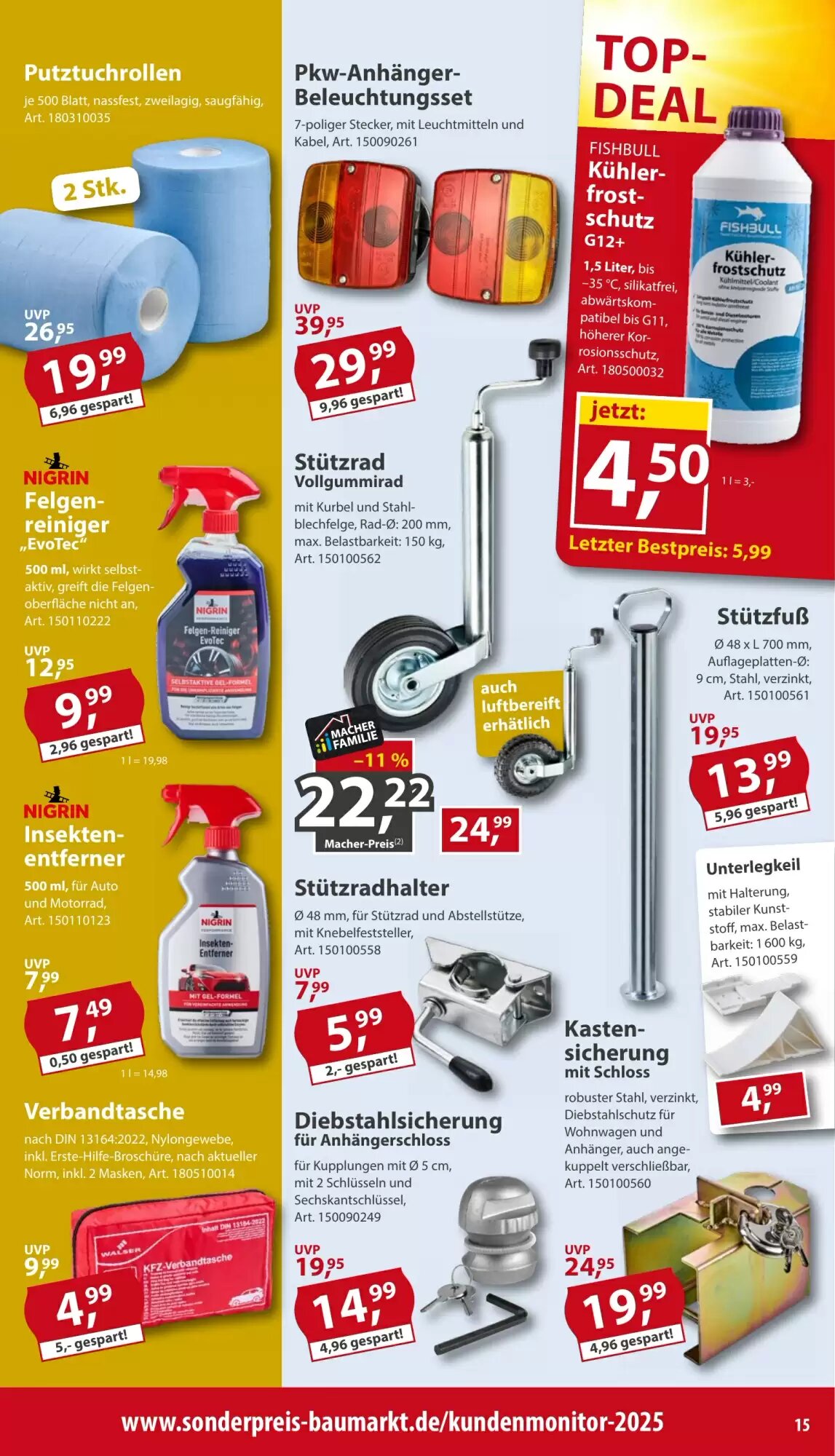 Sonderpreis Baumarkt Prospekt (ab 15.08.2026) zum Blättern - Seite 15