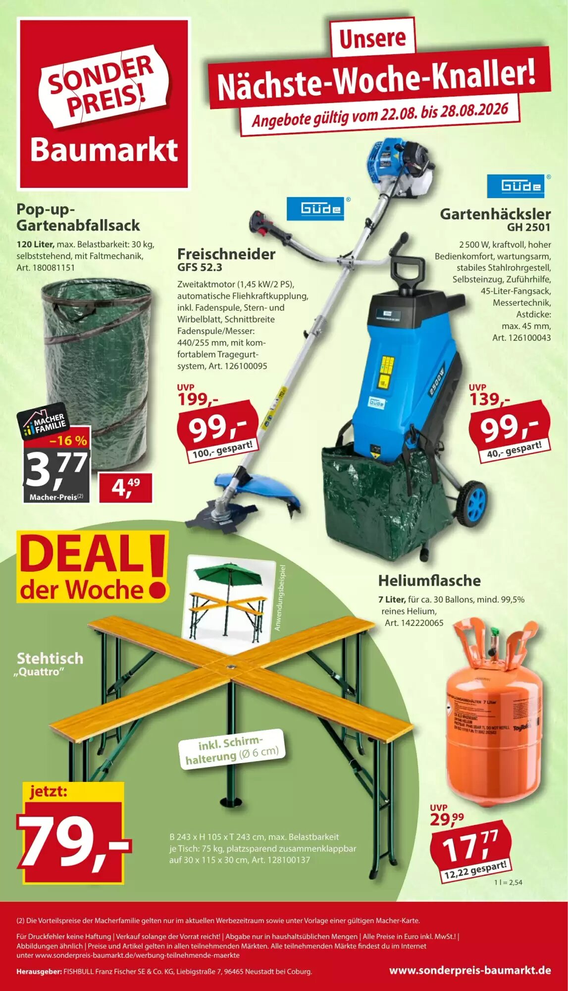 Sonderpreis Baumarkt Prospekt (ab 15.08.2026) zum Blättern - Seite 16