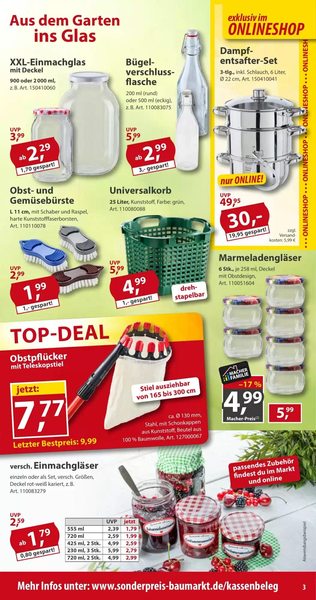 Sonderpreis Baumarkt Prospekt (ab 15.08.2026) zum Blättern - Seite 3