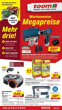 toom Baumarkt Prospekt (ab 15.08.2026) zum Blättern