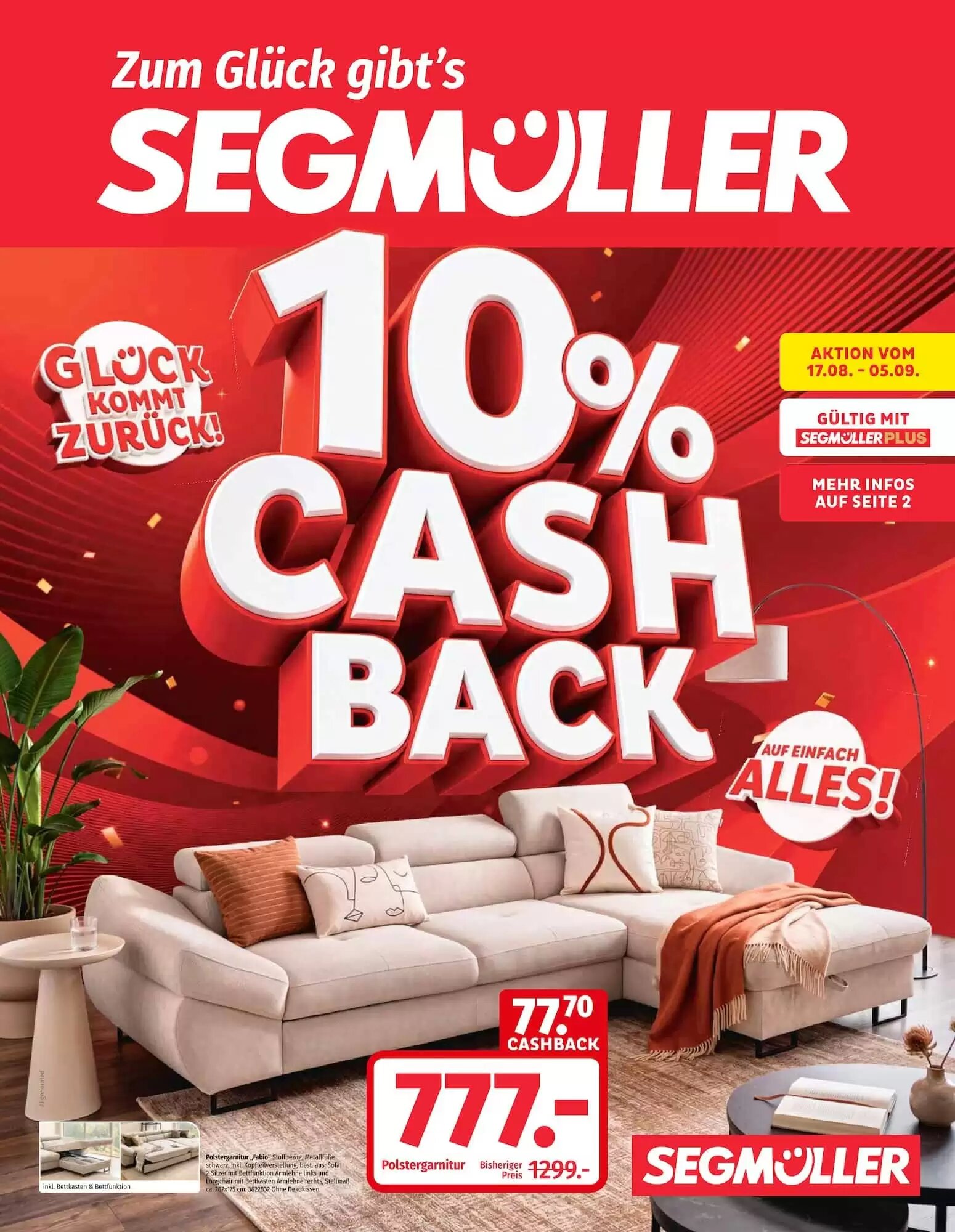 Segmüller Prospekt (ab 15.08.2026) zum Blättern - Seite 1