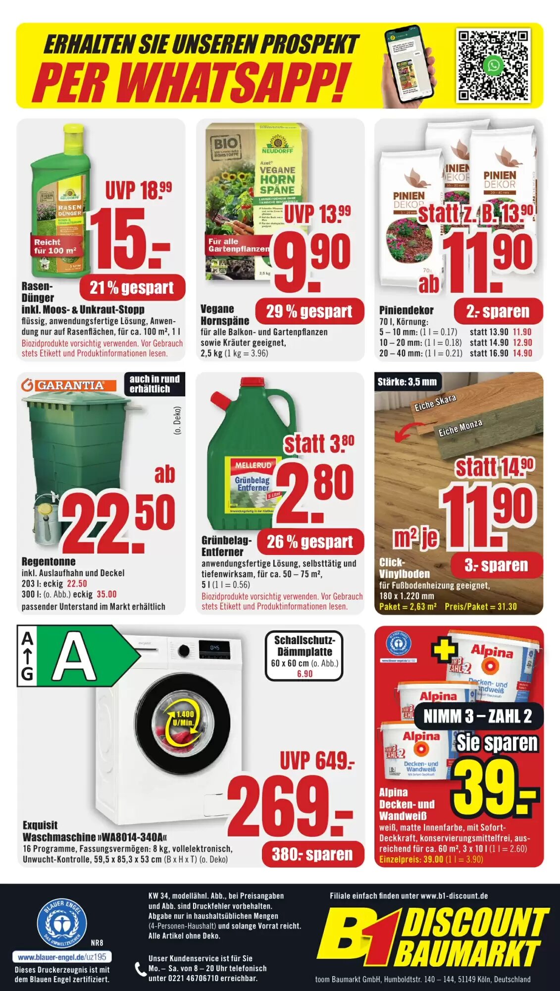 B1 Discount Baumarkt Prospekt (ab 16.08.2026) zum Blättern - Seite 8