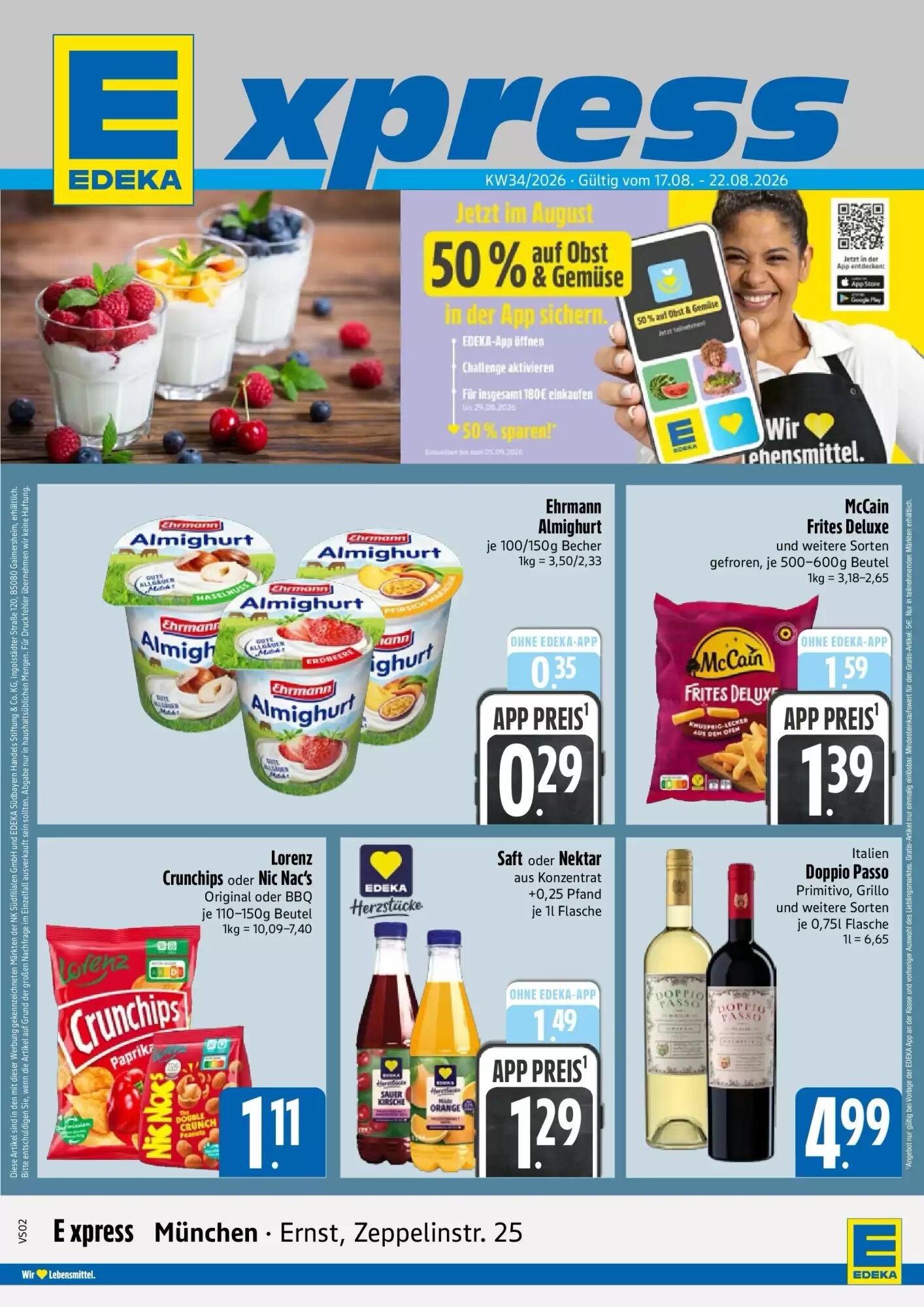 Edeka Xpress Prospekt (ab 16.08.2026) zum Blättern - Seite 1
