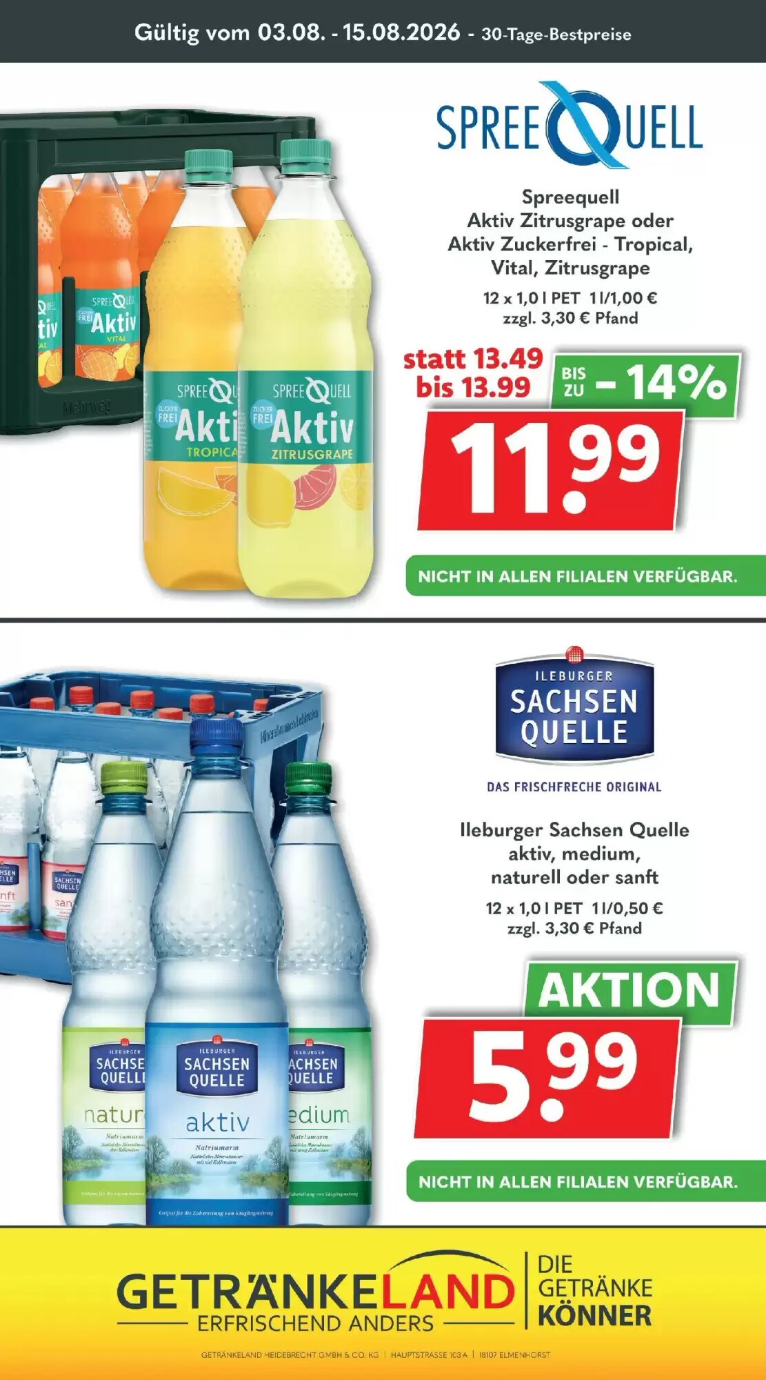 Getränkeland Prospekt (ab 16.08.2026) zum Blättern - Seite 11