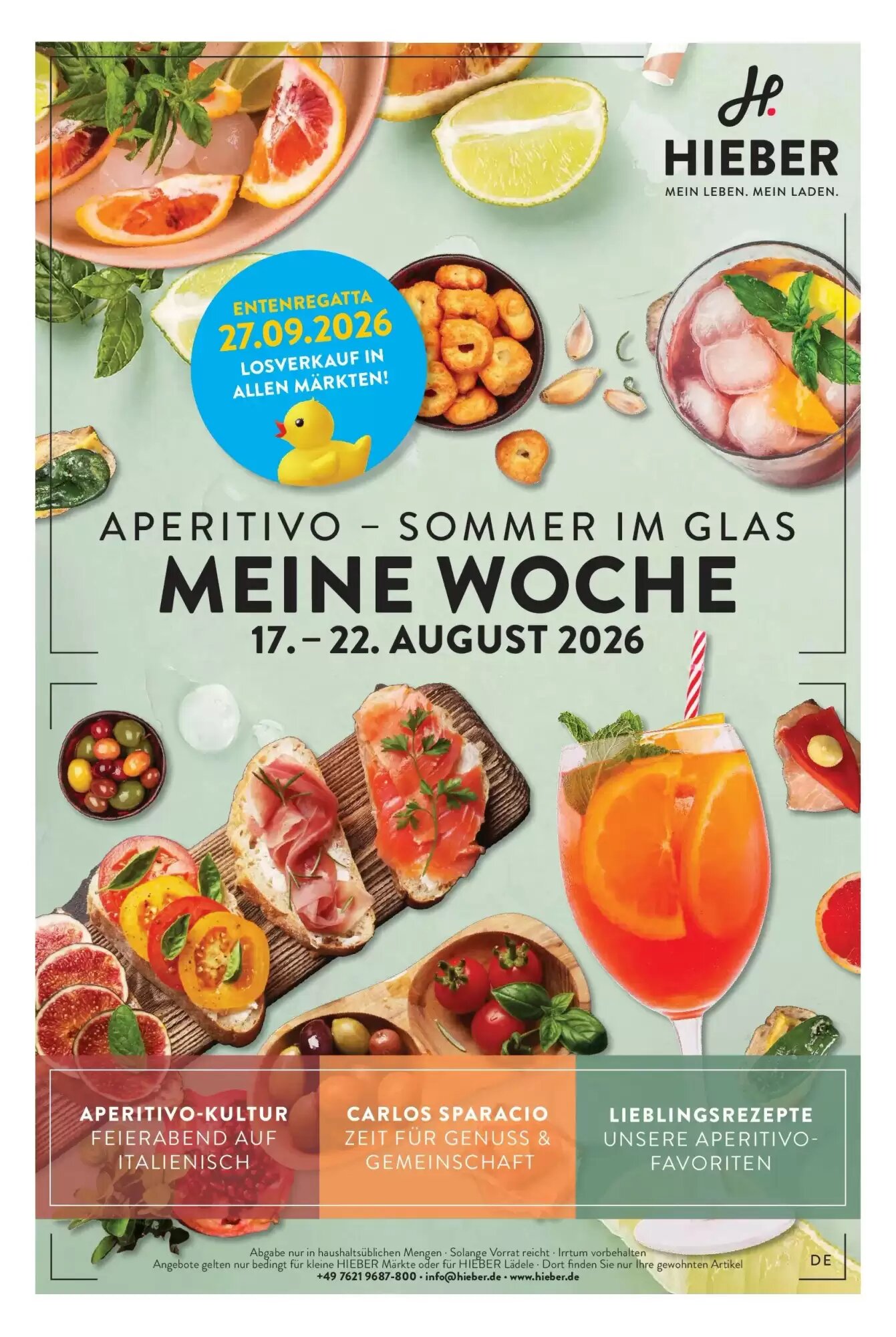 Hieber's Frische Center Prospekt (ab 16.08.2026) zum Blättern - Seite 1