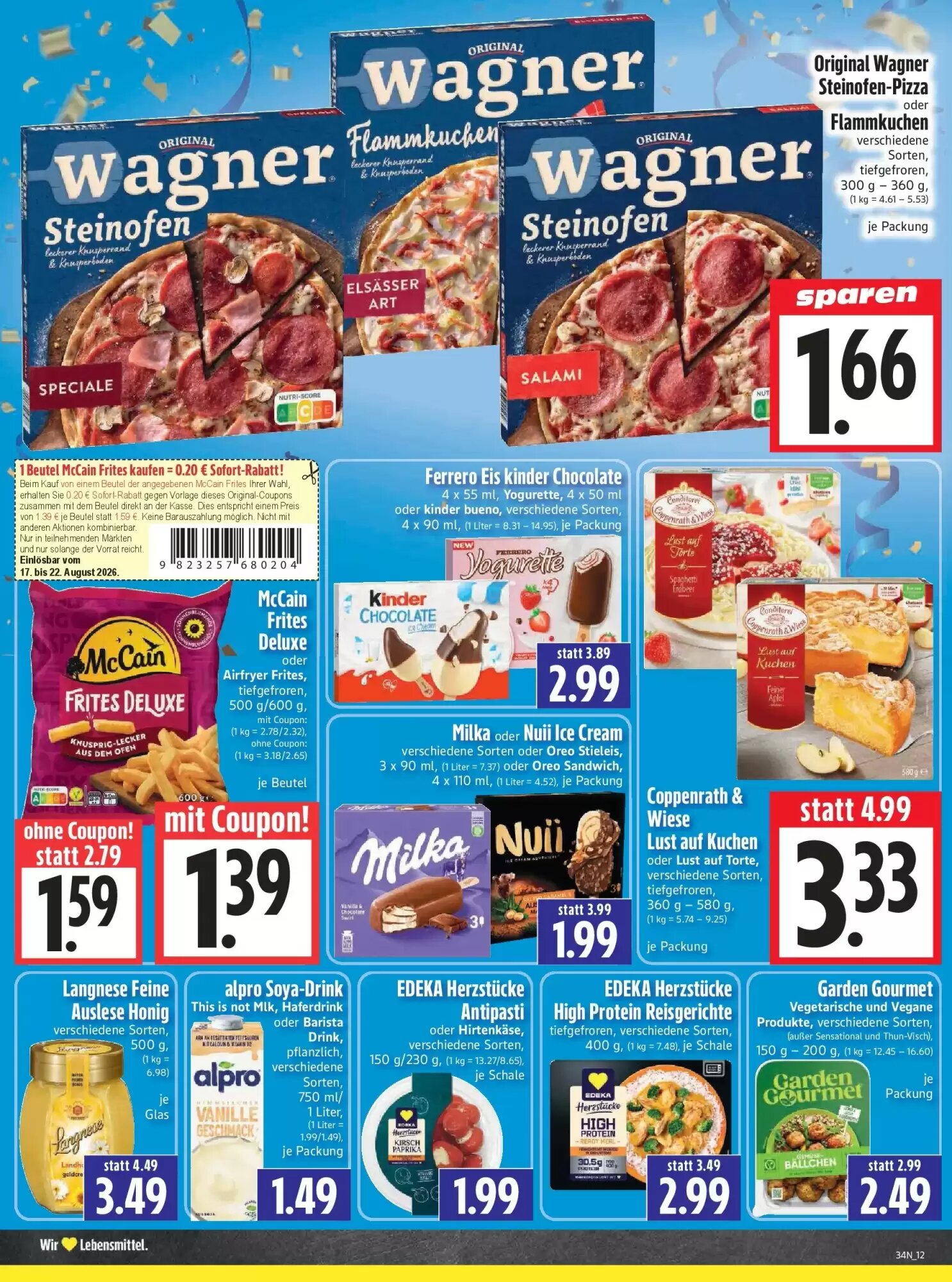 EDEKA Hahner Prospekt (ab 16.08.2026) zum Blättern - Seite 14