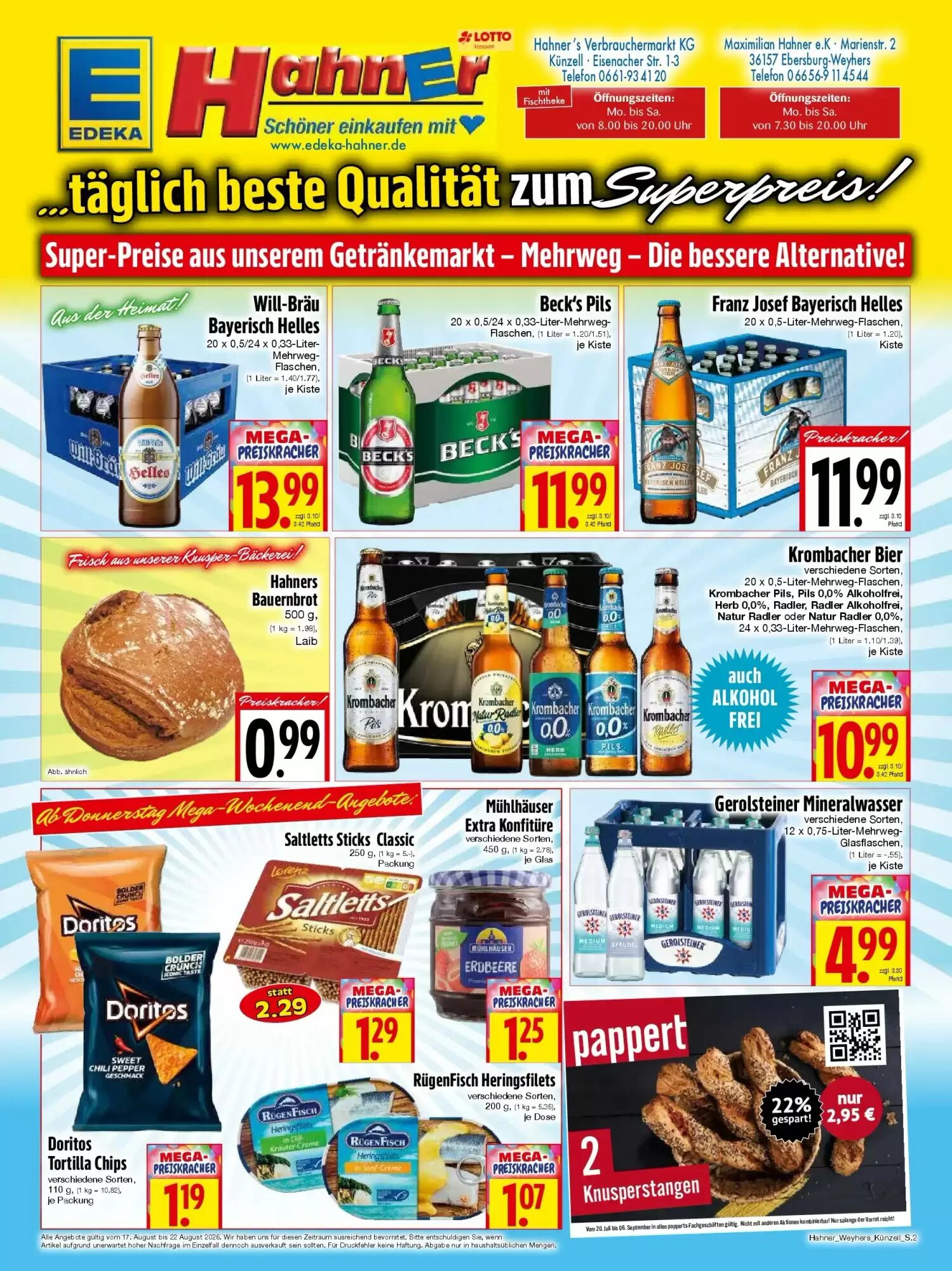 EDEKA Hahner Prospekt (ab 16.08.2026) zum Blättern - Seite 2