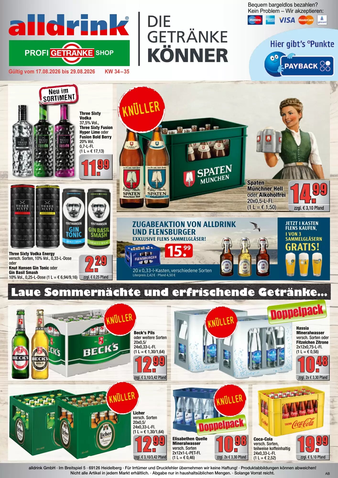alldrink Prospekt (ab 16.08.2026) zum Blättern - Seite 1
