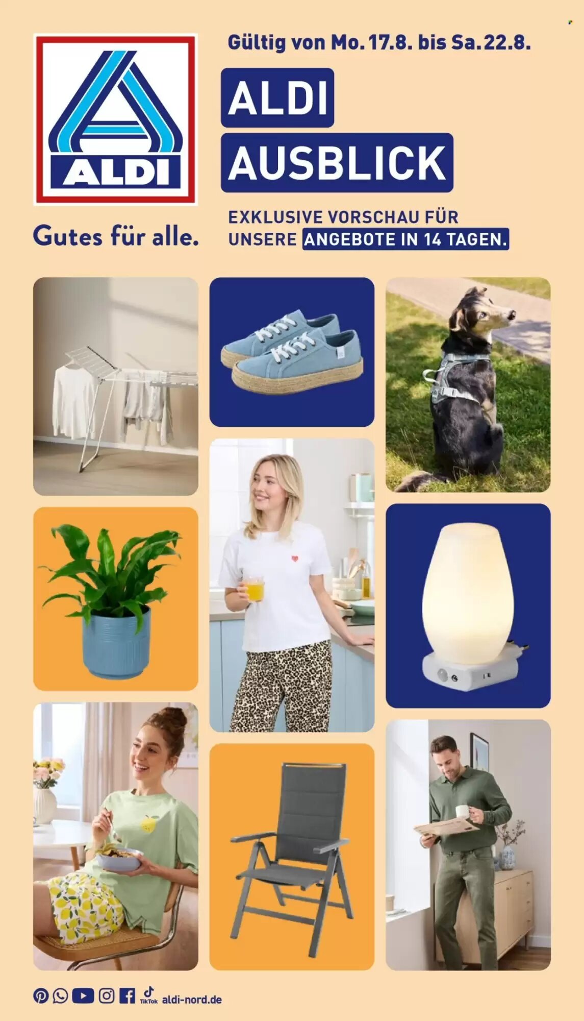 Aldi Nord Prospekt (ab 17.08.2026) zum Blättern - Seite 1