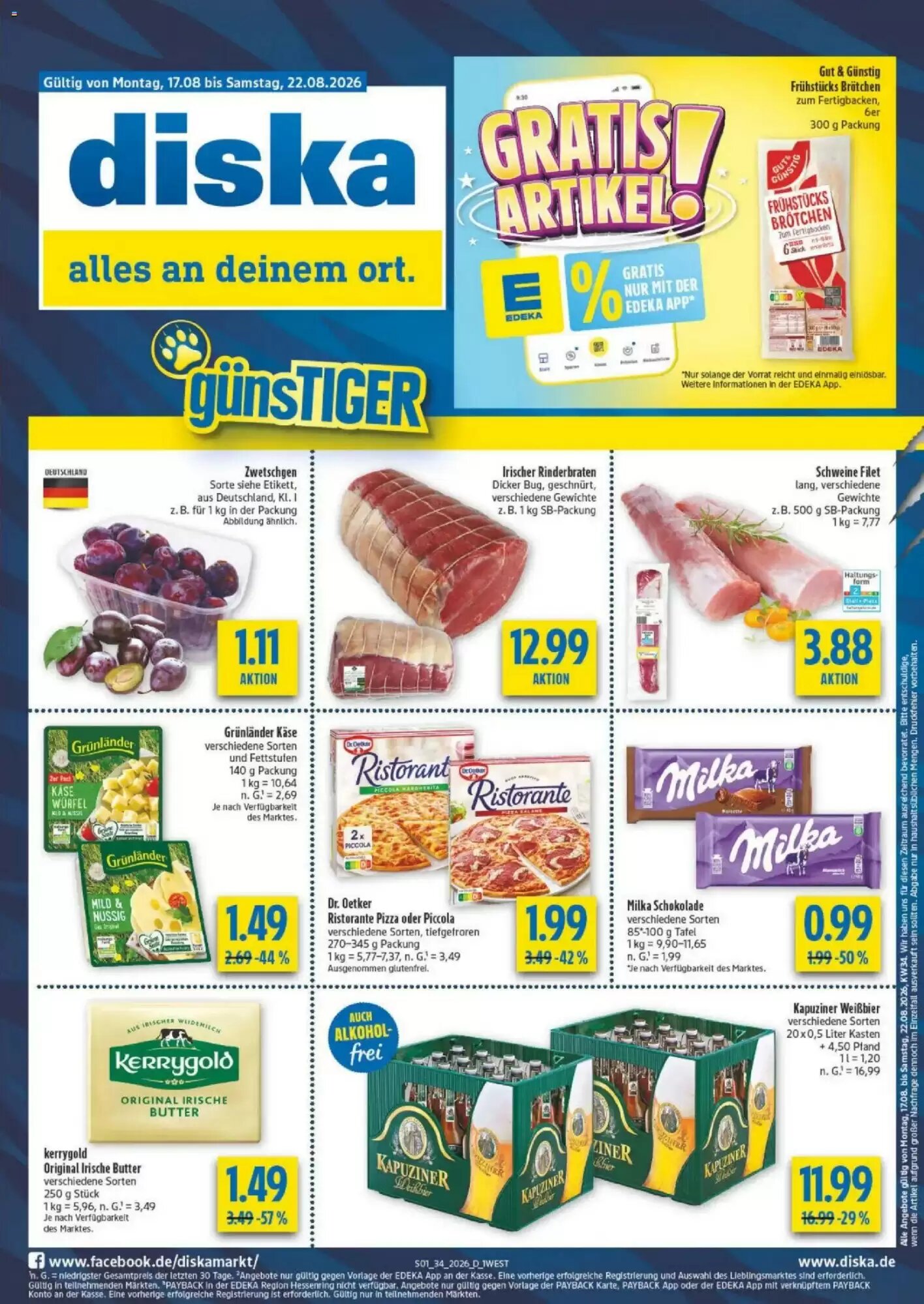 diska Prospekt (ab 17.08.2026) zum Blättern - Seite 1