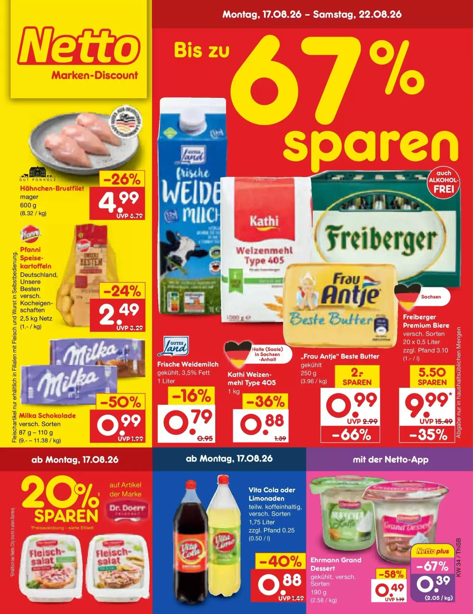 Netto Marken-Discount Prospekt (ab 17.08.2026) zum Blättern - Seite 1