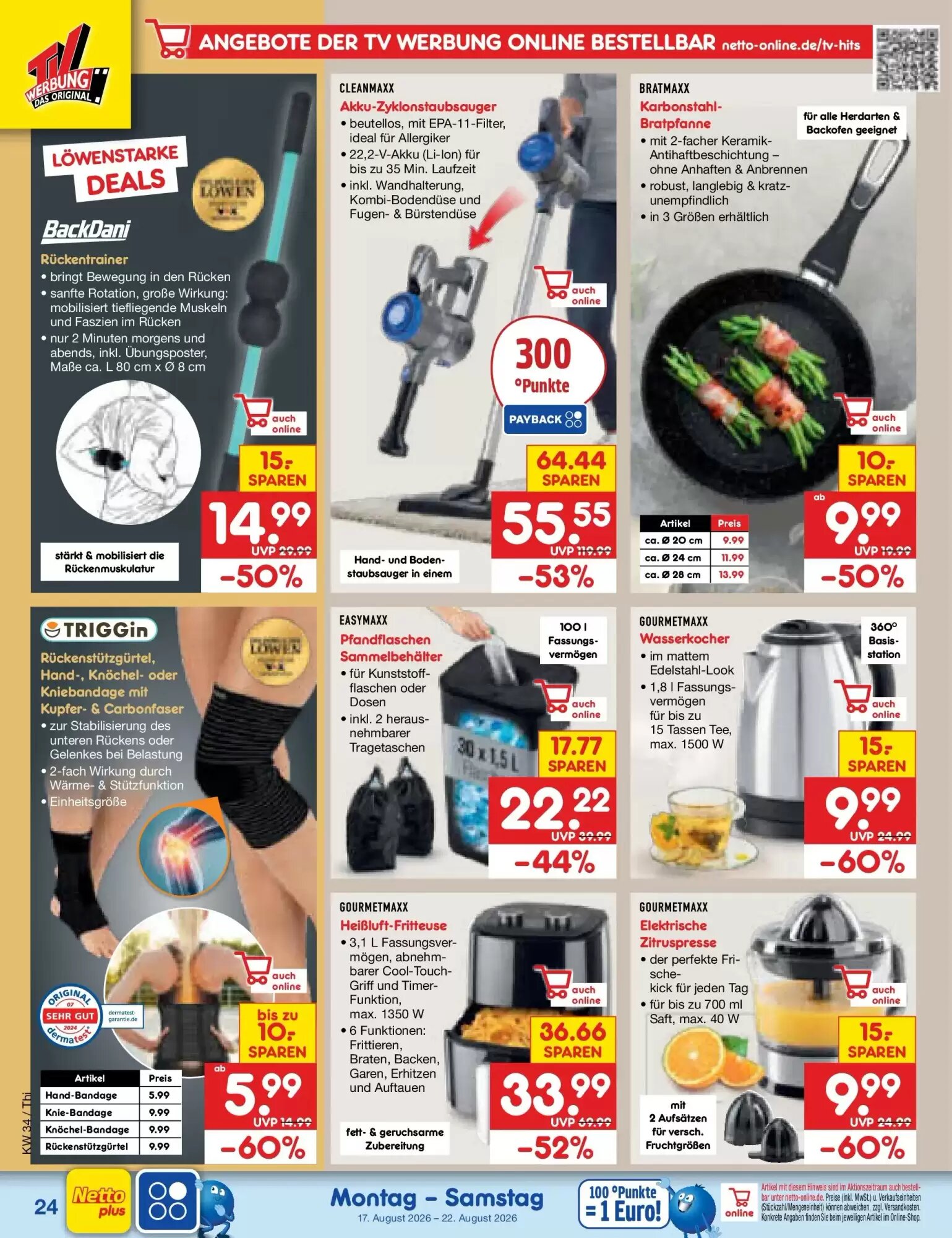 Netto Marken-Discount Prospekt (ab 17.08.2026) zum Blättern - Seite 34