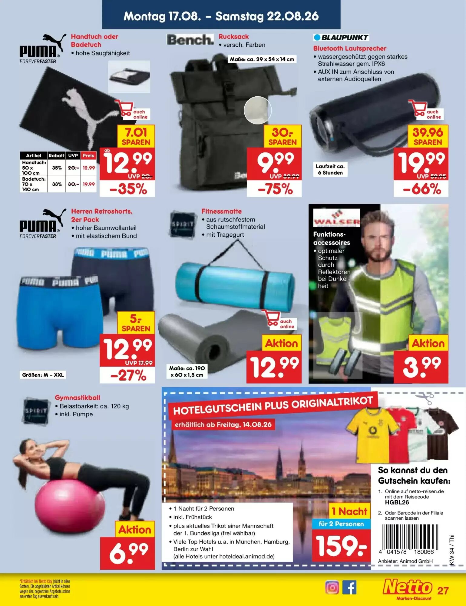 Netto Marken-Discount Prospekt (ab 17.08.2026) zum Blättern - Seite 37