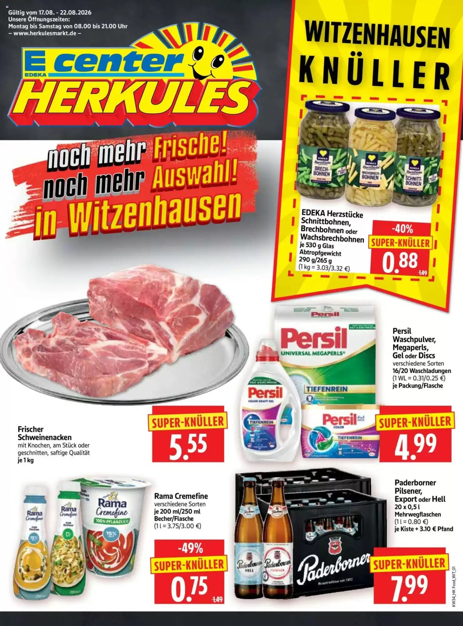 Edeka Herkules Prospekt (ab 17.08.2026) zum Blättern - Seite 1