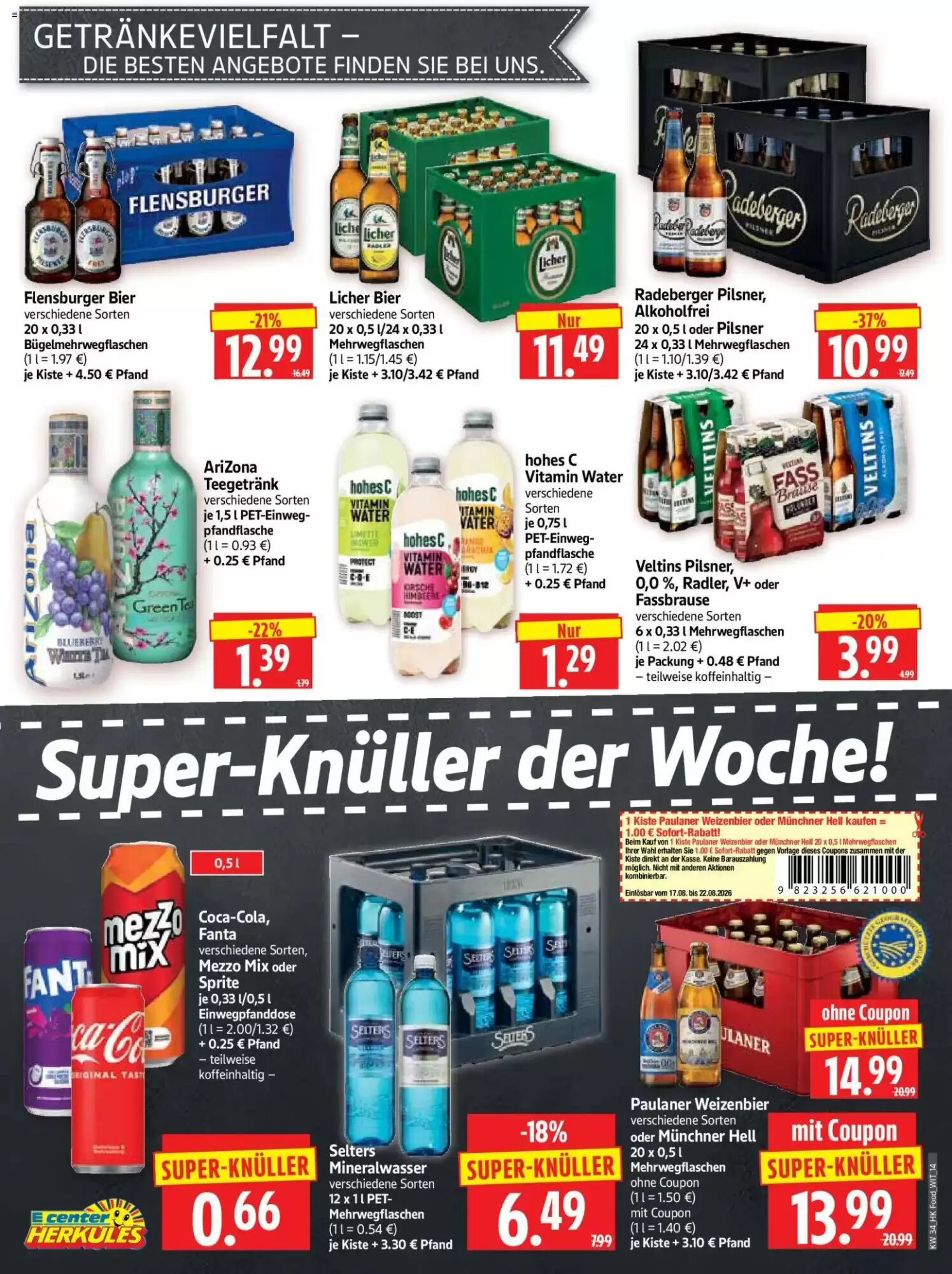 Edeka Herkules Prospekt (ab 17.08.2026) zum Blättern - Seite 14