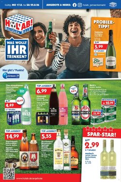 Hol'ab Getränkemarkt Prospekt (ab 17.08.2026) zum Blättern