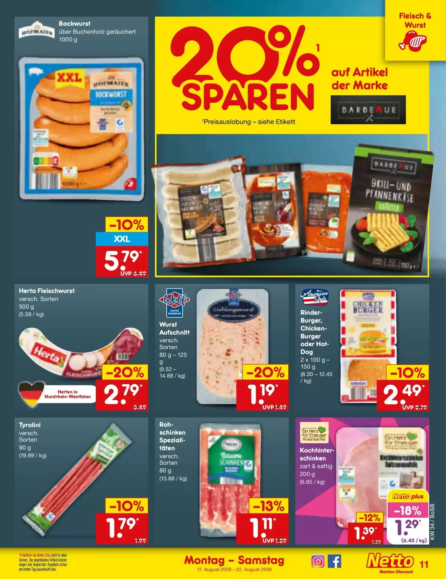 Netto Marken-Discount Prospekt (ab 17.08.2026) zum Blättern - Seite 13