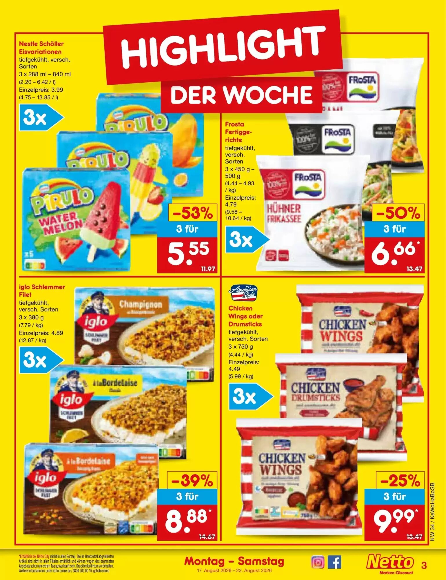 Netto Marken-Discount Prospekt (ab 17.08.2026) zum Blättern - Seite 3