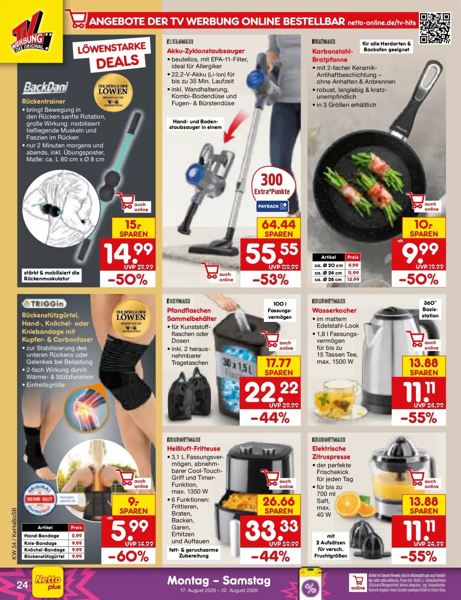 Netto Marken-Discount Prospekt (ab 17.08.2026) zum Blättern - Seite 34