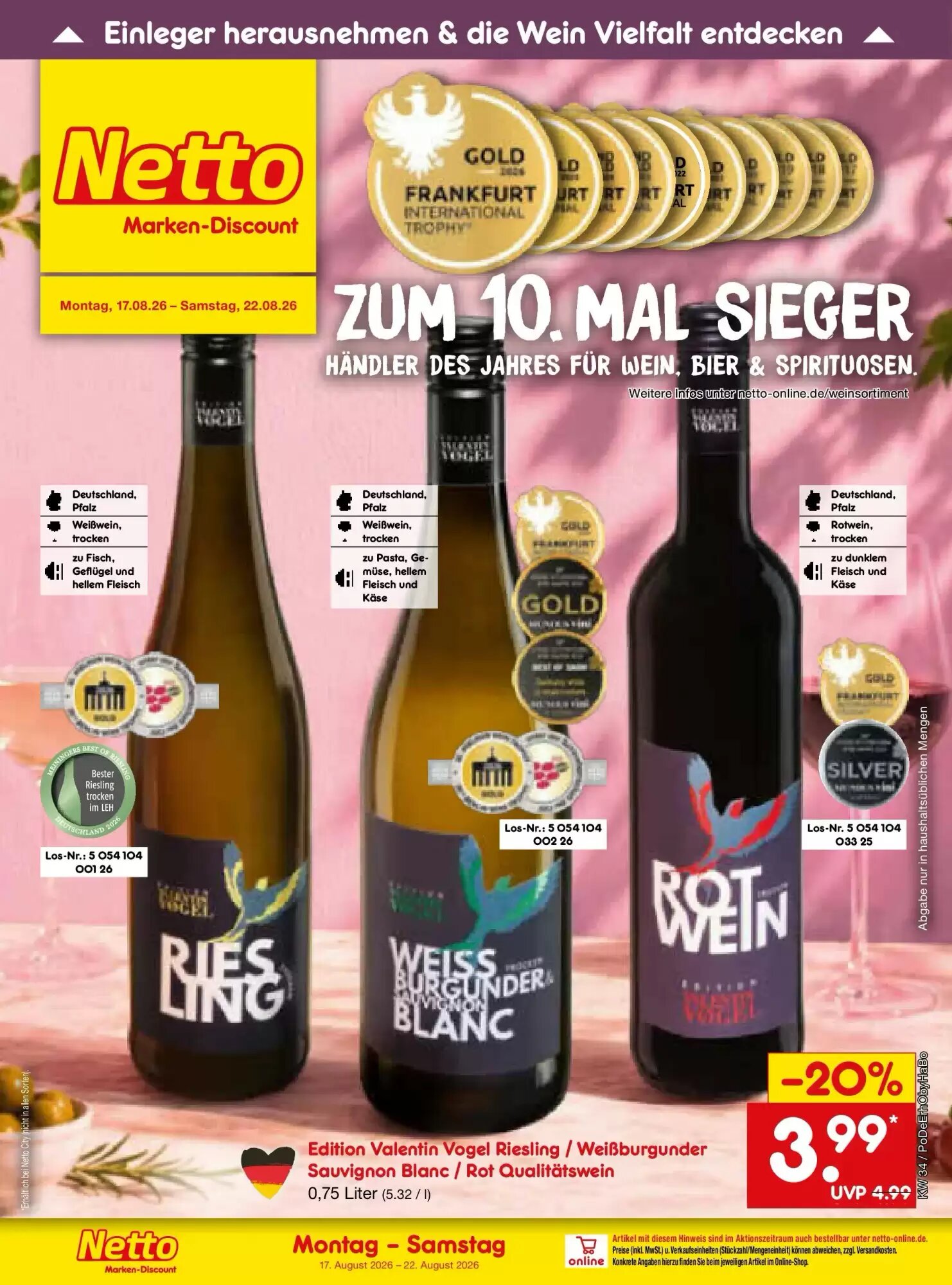 Netto Marken-Discount Prospekt (ab 17.08.2026) zum Blättern - Seite 44