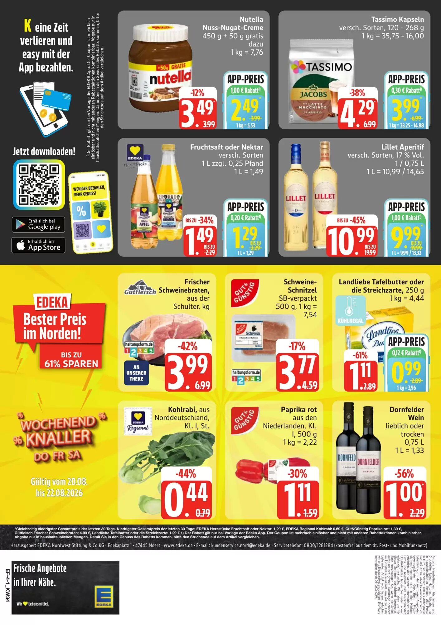 Edeka Frischemarkt Prospekt (ab 17.08.2026) zum Blättern - Seite 4