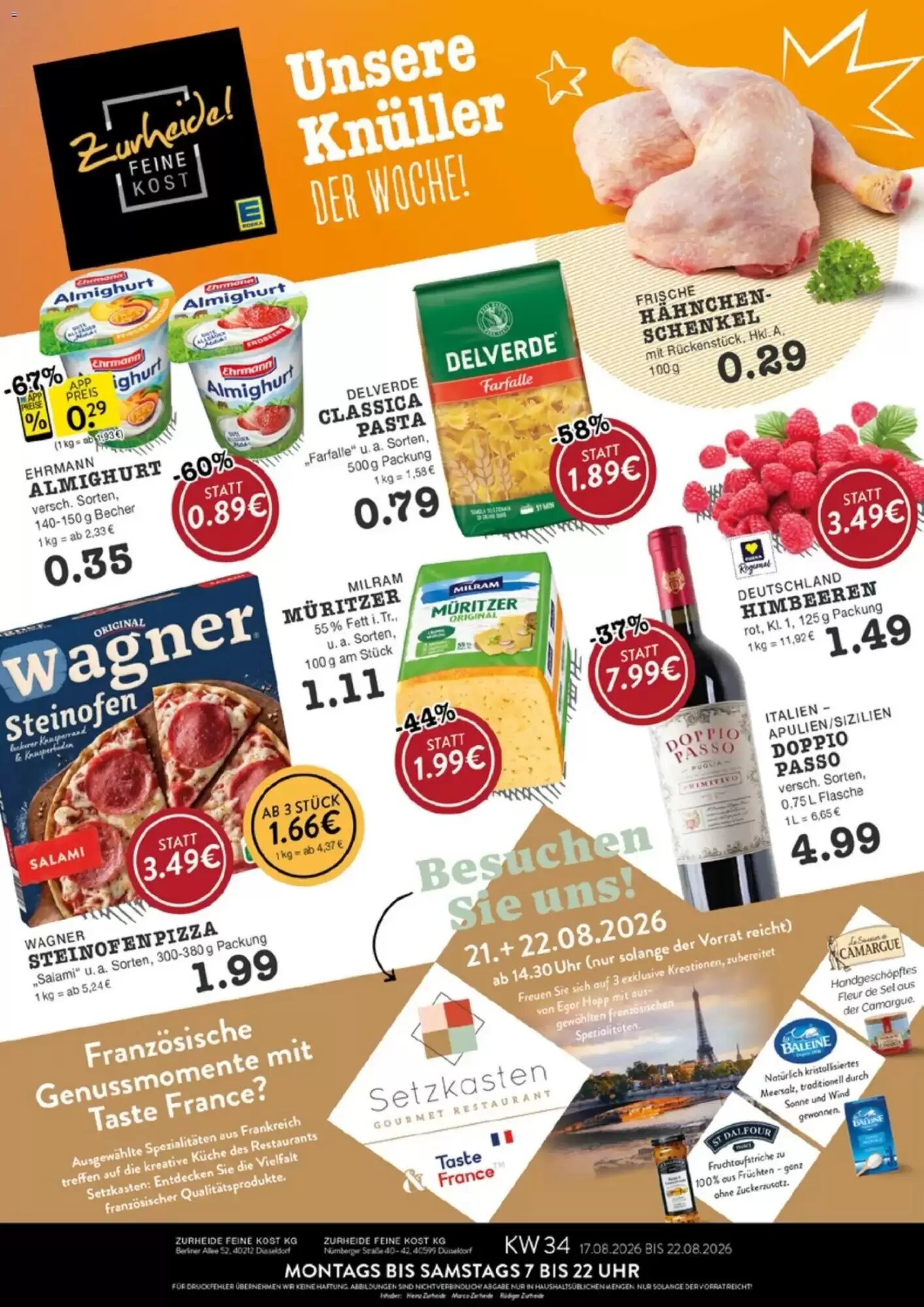 Edeka Zurheide Prospekt (ab 17.08.2026) zum Blättern - Seite 1