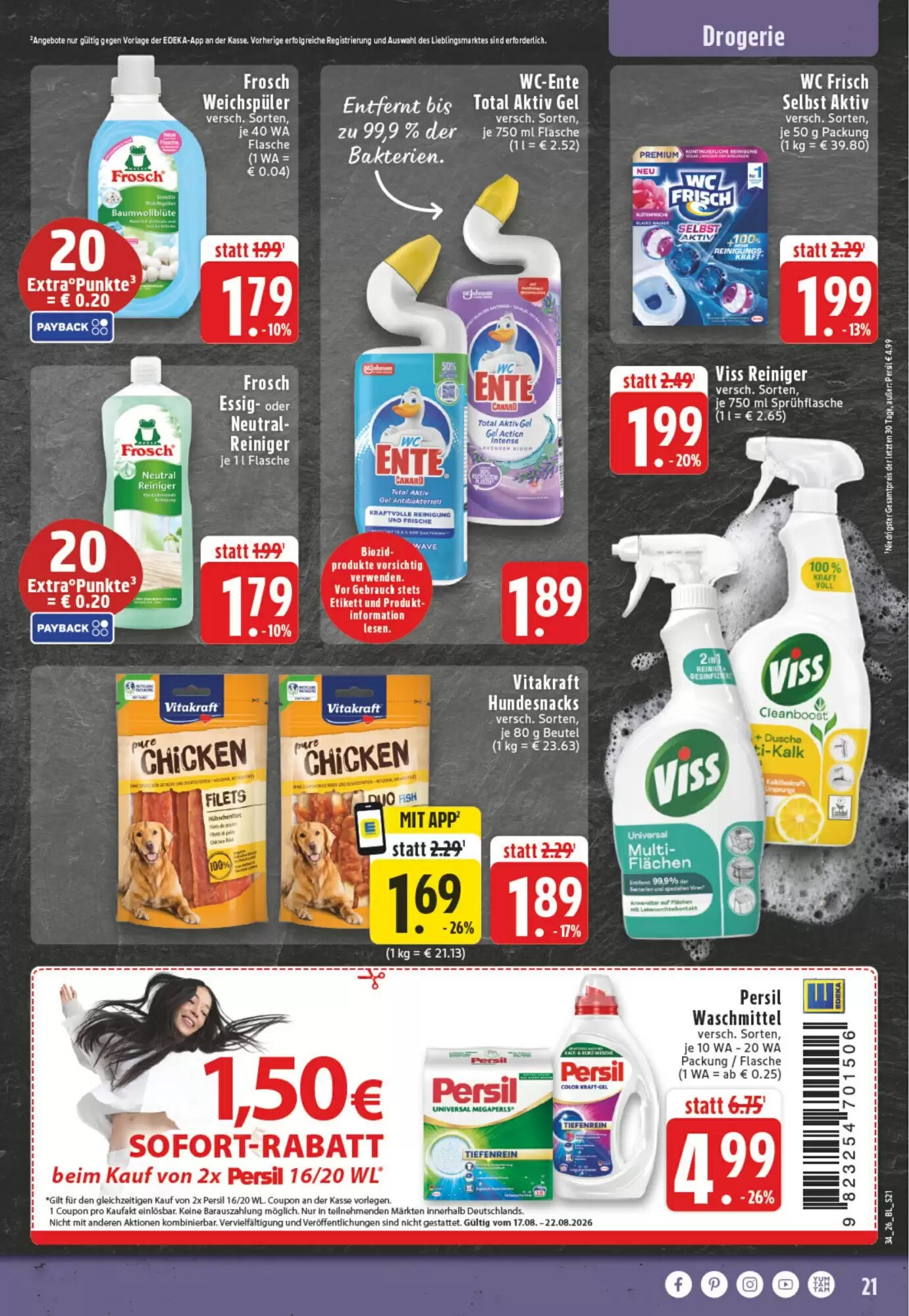 EDEKA Vogl Prospekt (ab 17.08.2026) zum Blättern - Seite 21
