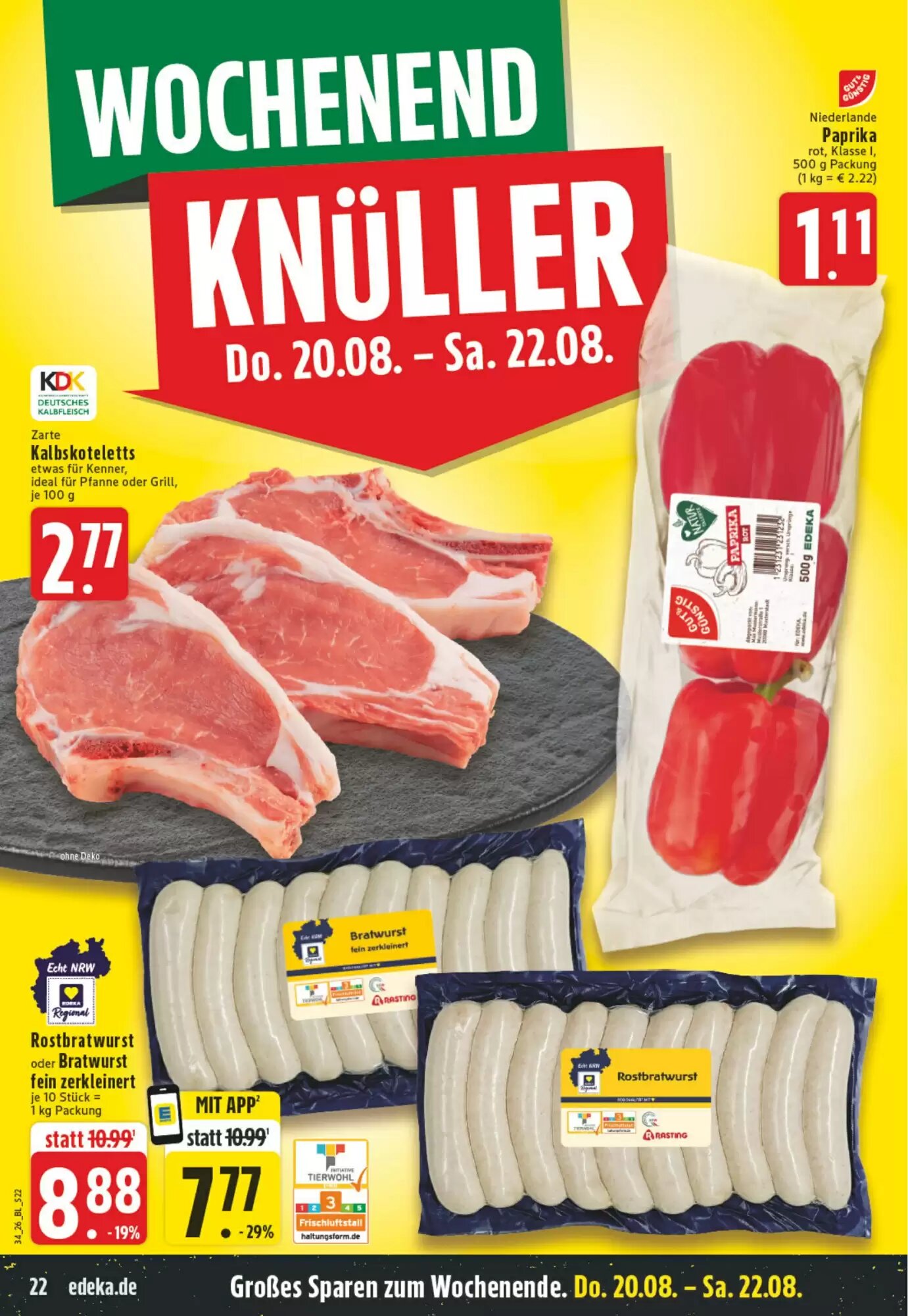EDEKA Vogl Prospekt (ab 17.08.2026) zum Blättern - Seite 22