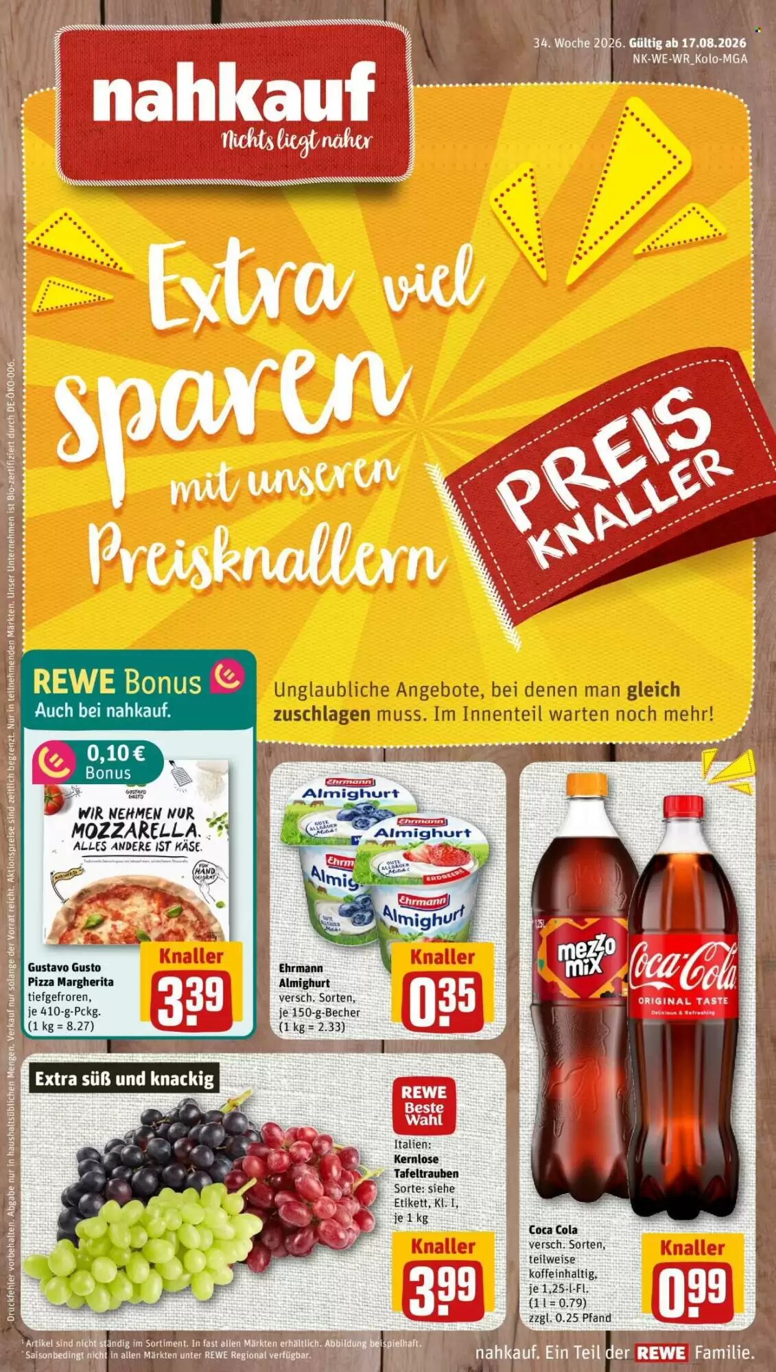 nahkauf Prospekt (ab 17.08.2026) zum Blättern - Seite 1