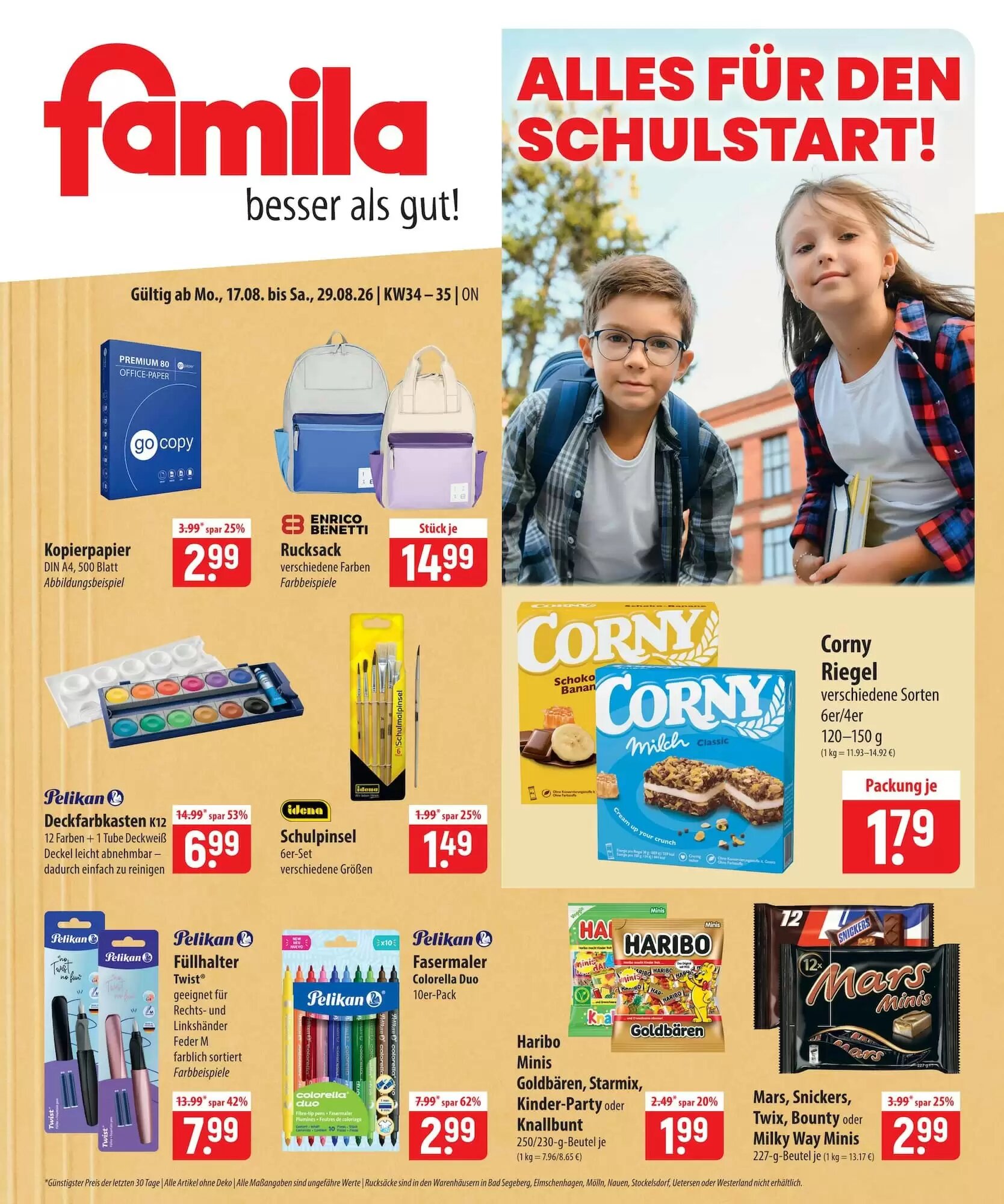 Famila Nord Ost Prospekt (ab 17.08.2026) zum Blättern - Seite 1