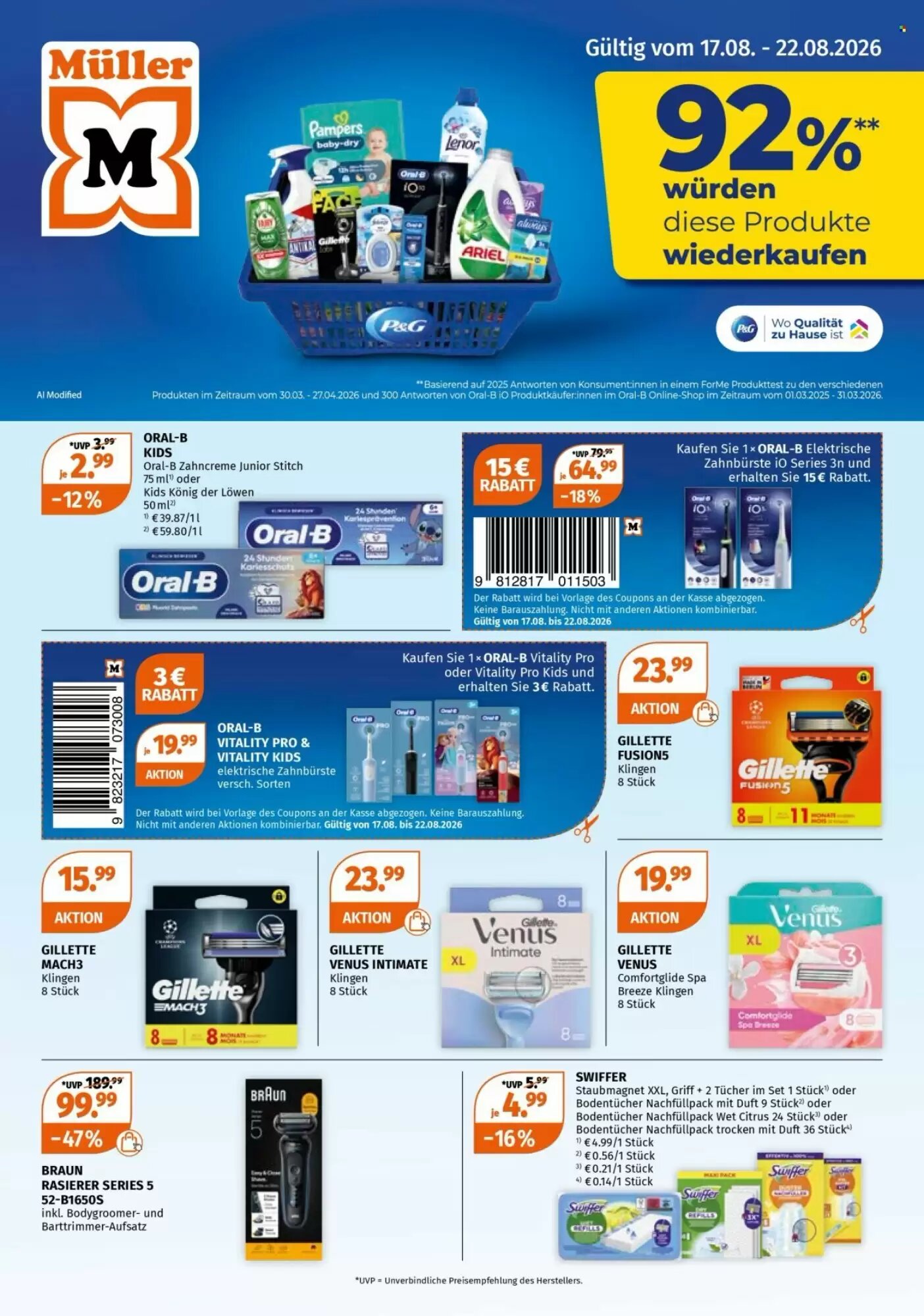 Müller Prospekt (ab 17.08.2026) zum Blättern - Seite 1