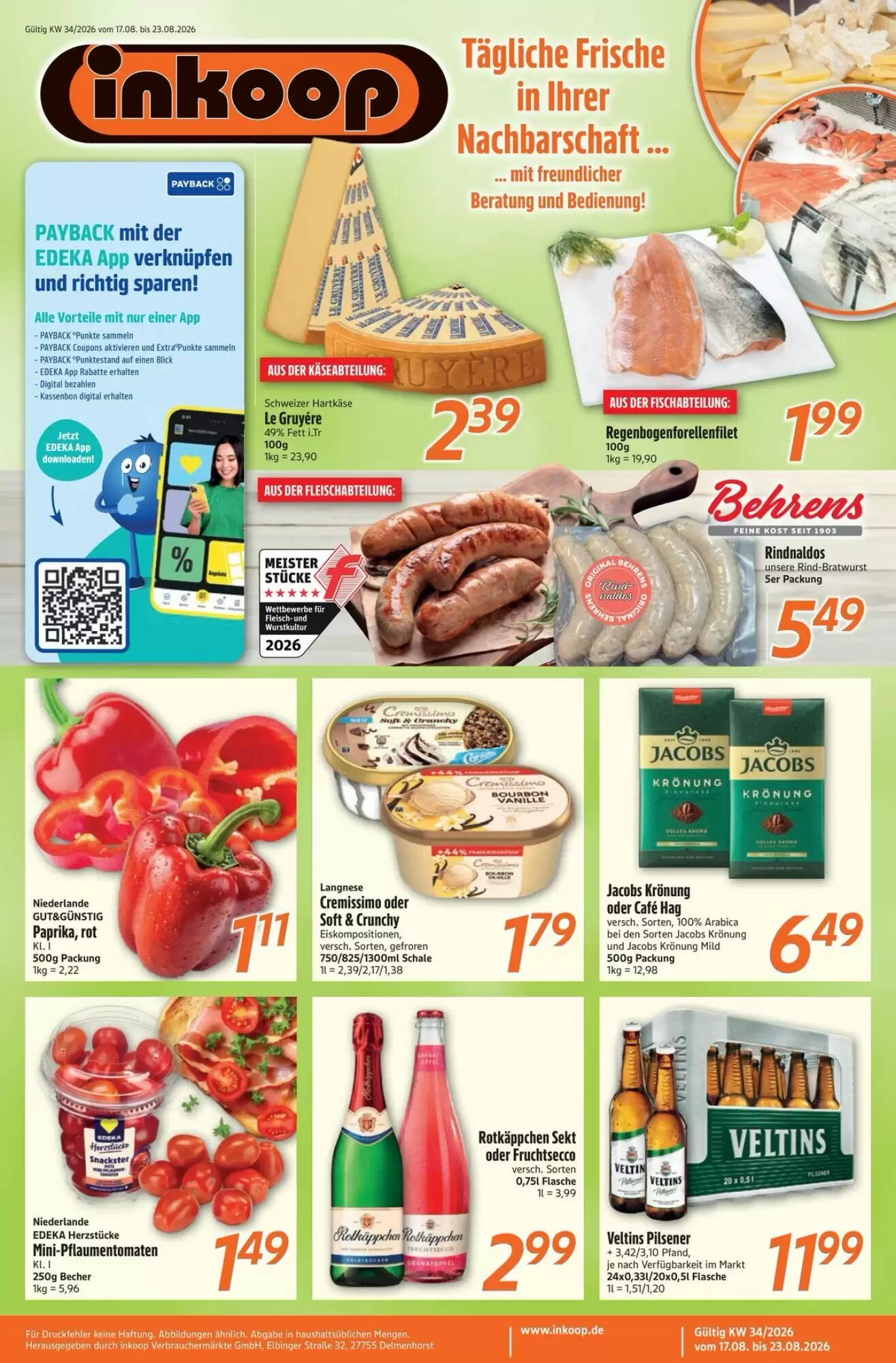 inkoop Prospekt (ab 17.08.2026) zum Blättern - Seite 1