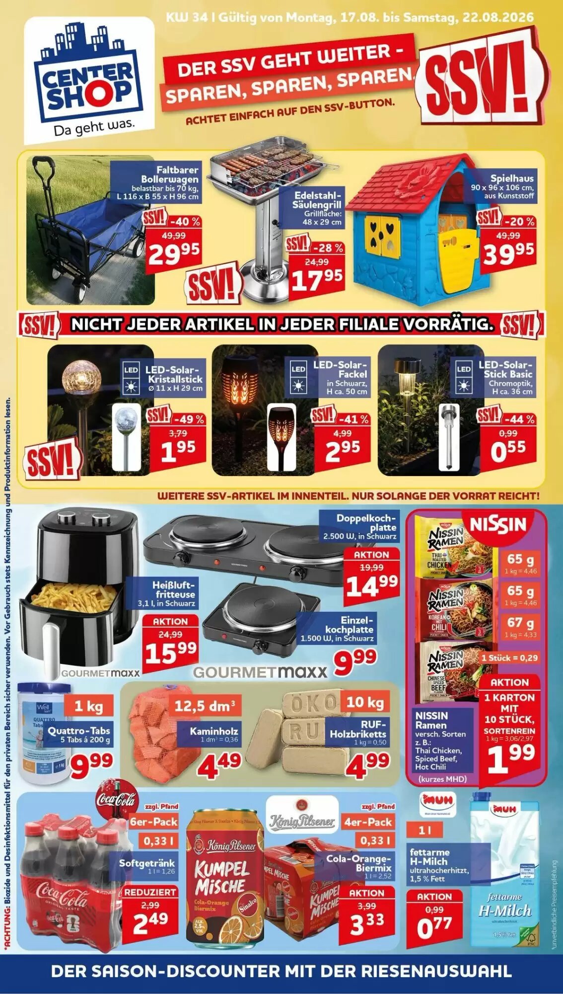 CENTERSHOP Prospekt (ab 17.08.2026) zum Blättern - Seite 1