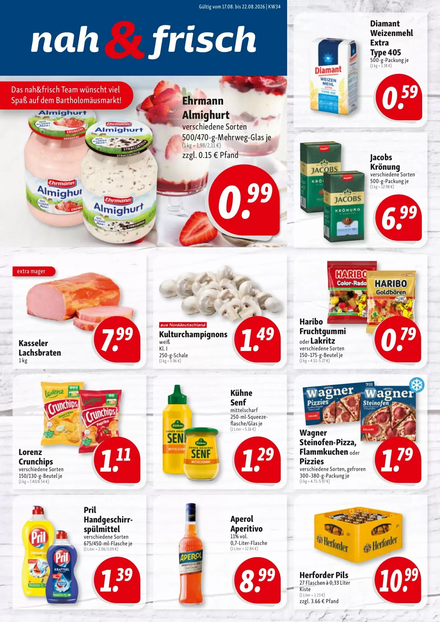 Nah & Frisch Prospekt (ab 17.08.2026) zum Blättern - Seite 1