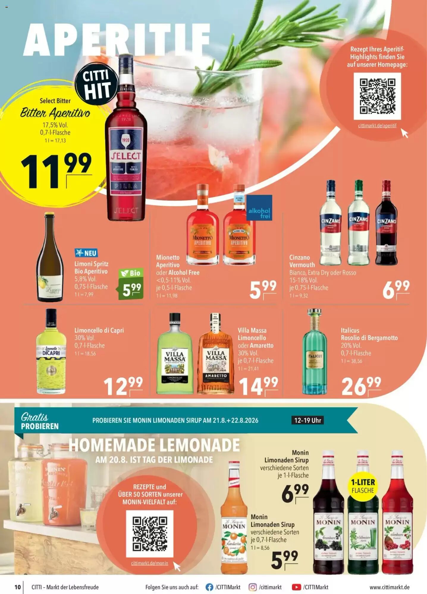 CITTI Markt Prospekt (ab 19.08.2026) zum Blättern - Seite 10