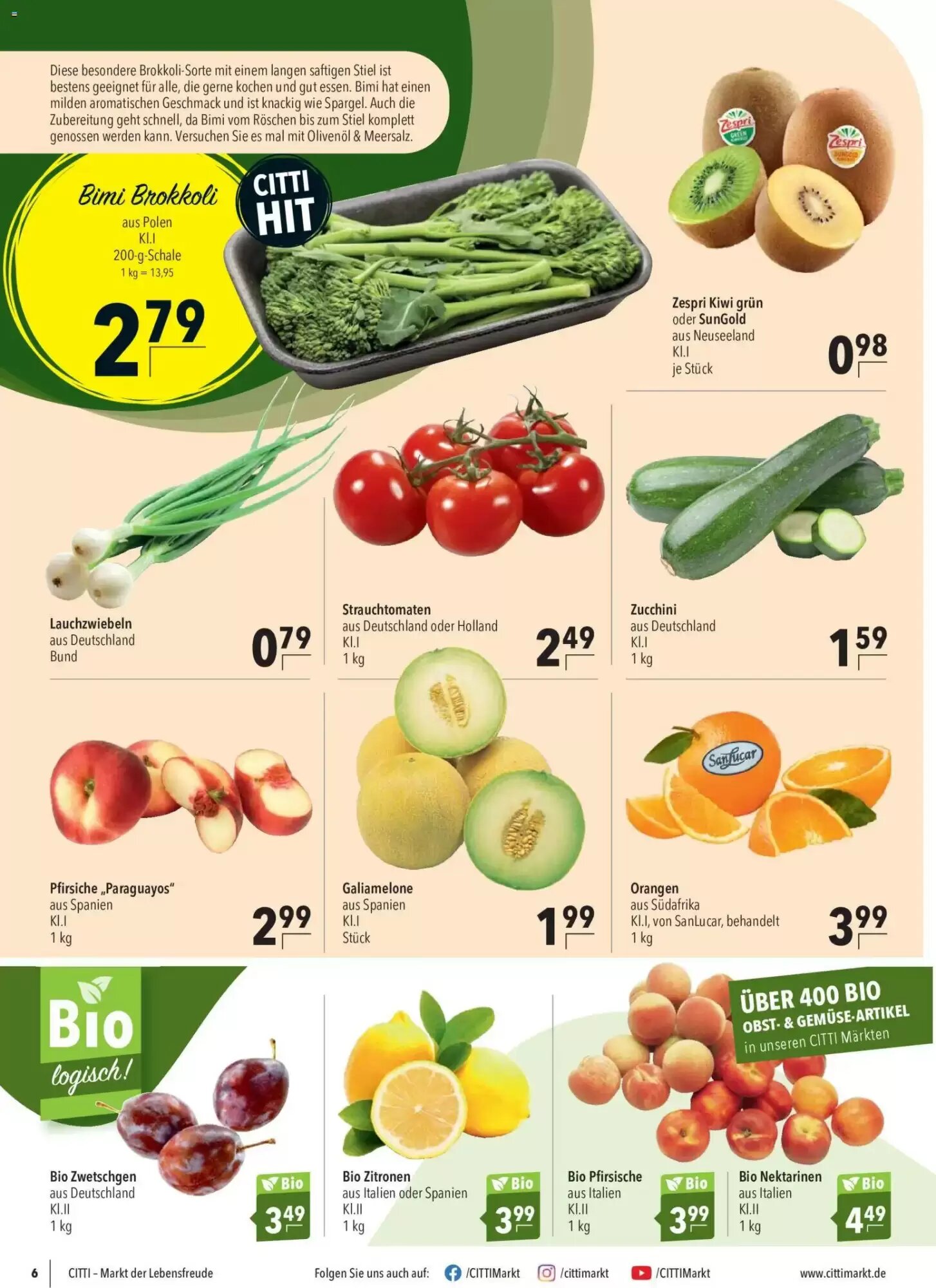 CITTI Markt Prospekt (ab 19.08.2026) zum Blättern - Seite 6