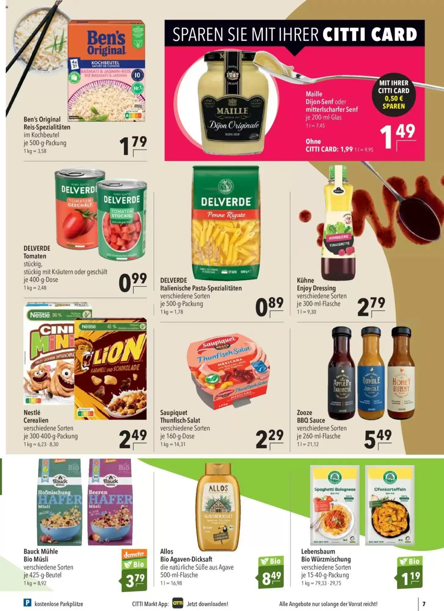 CITTI Markt Prospekt (ab 19.08.2026) zum Blättern - Seite 7