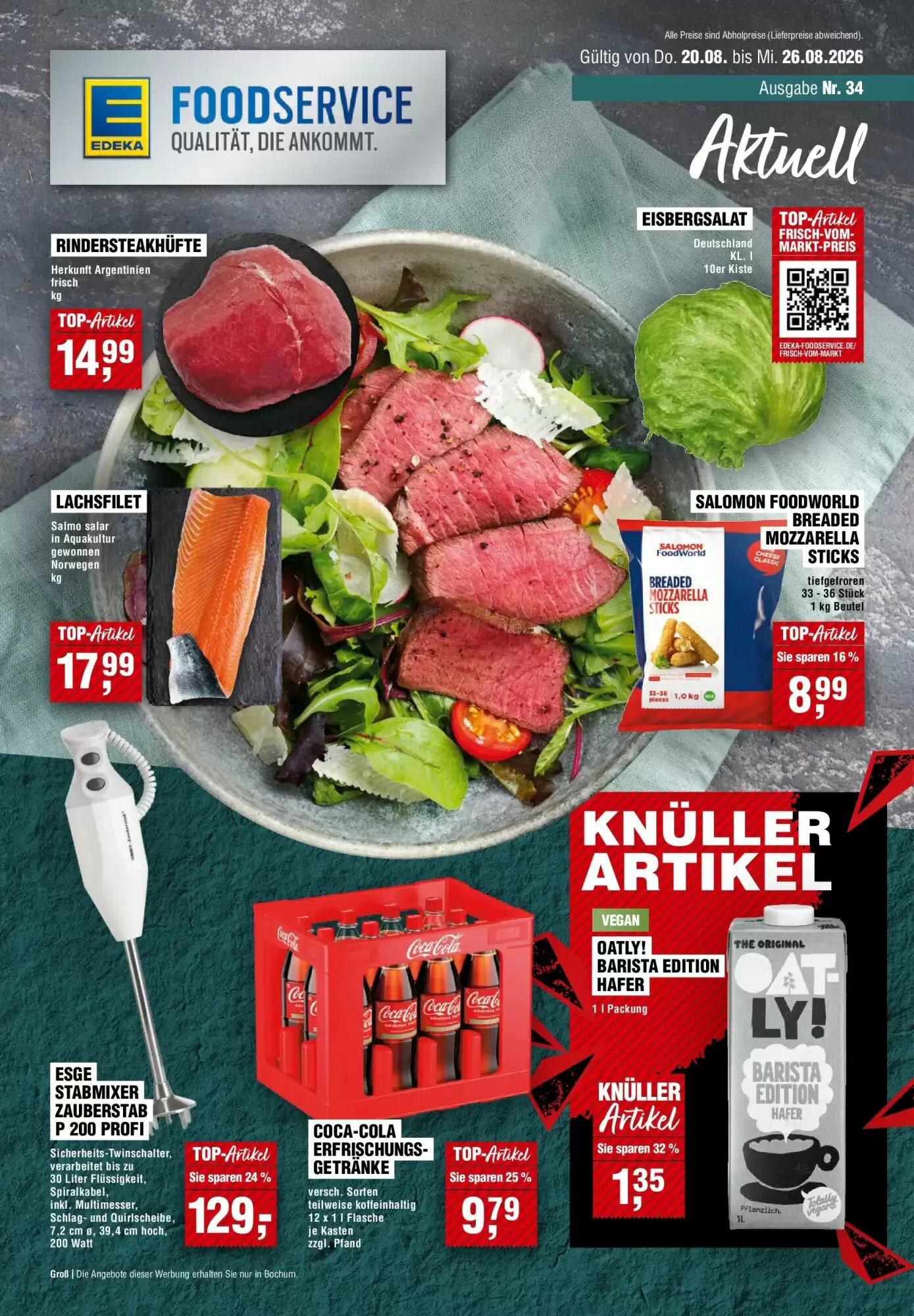 EDEKA Foodservice Prospekt (ab 19.08.2026) zum Blättern - Seite 1