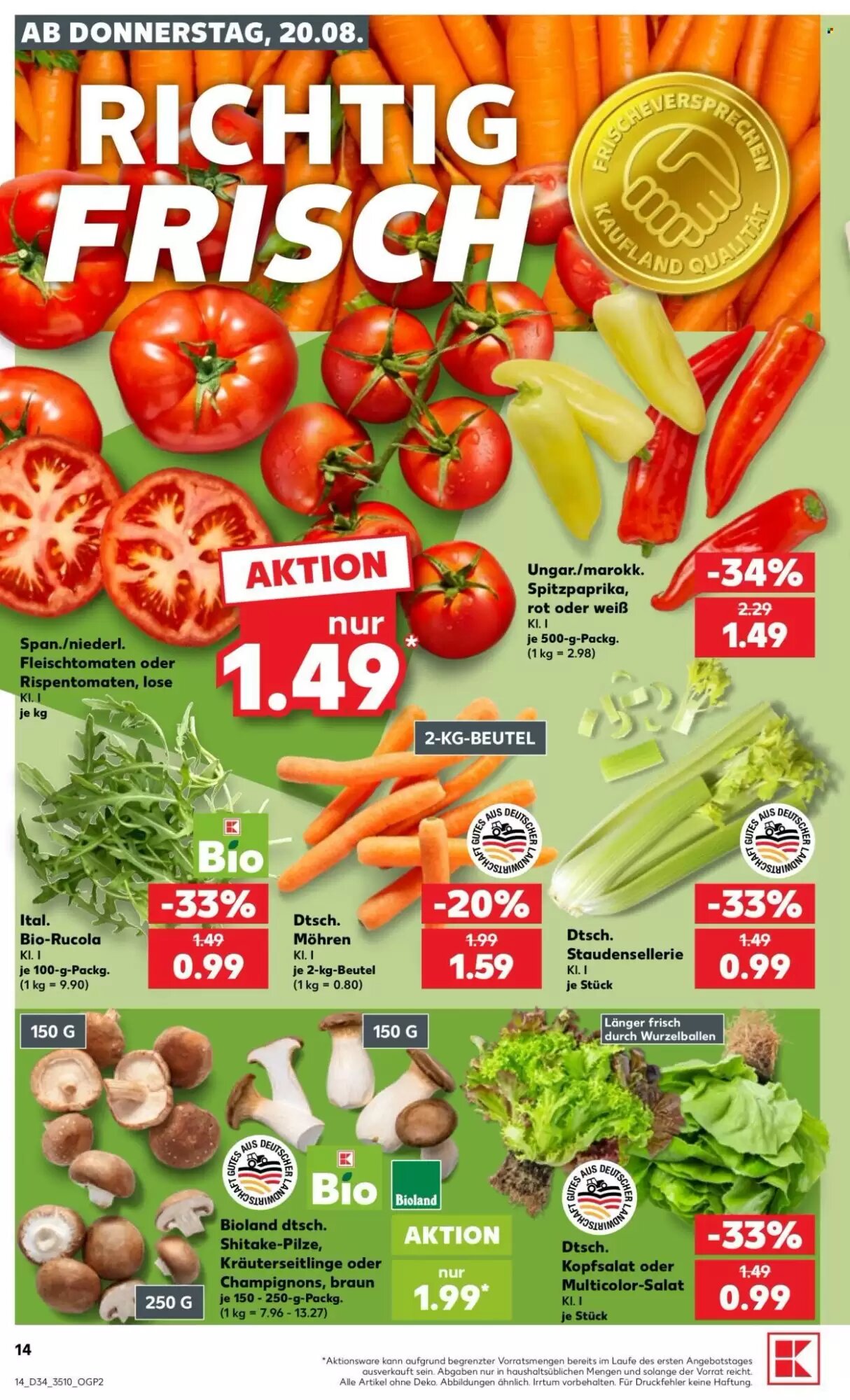 Kaufland Prospekt (ab 20.08.2026) zum Blättern - Seite 14