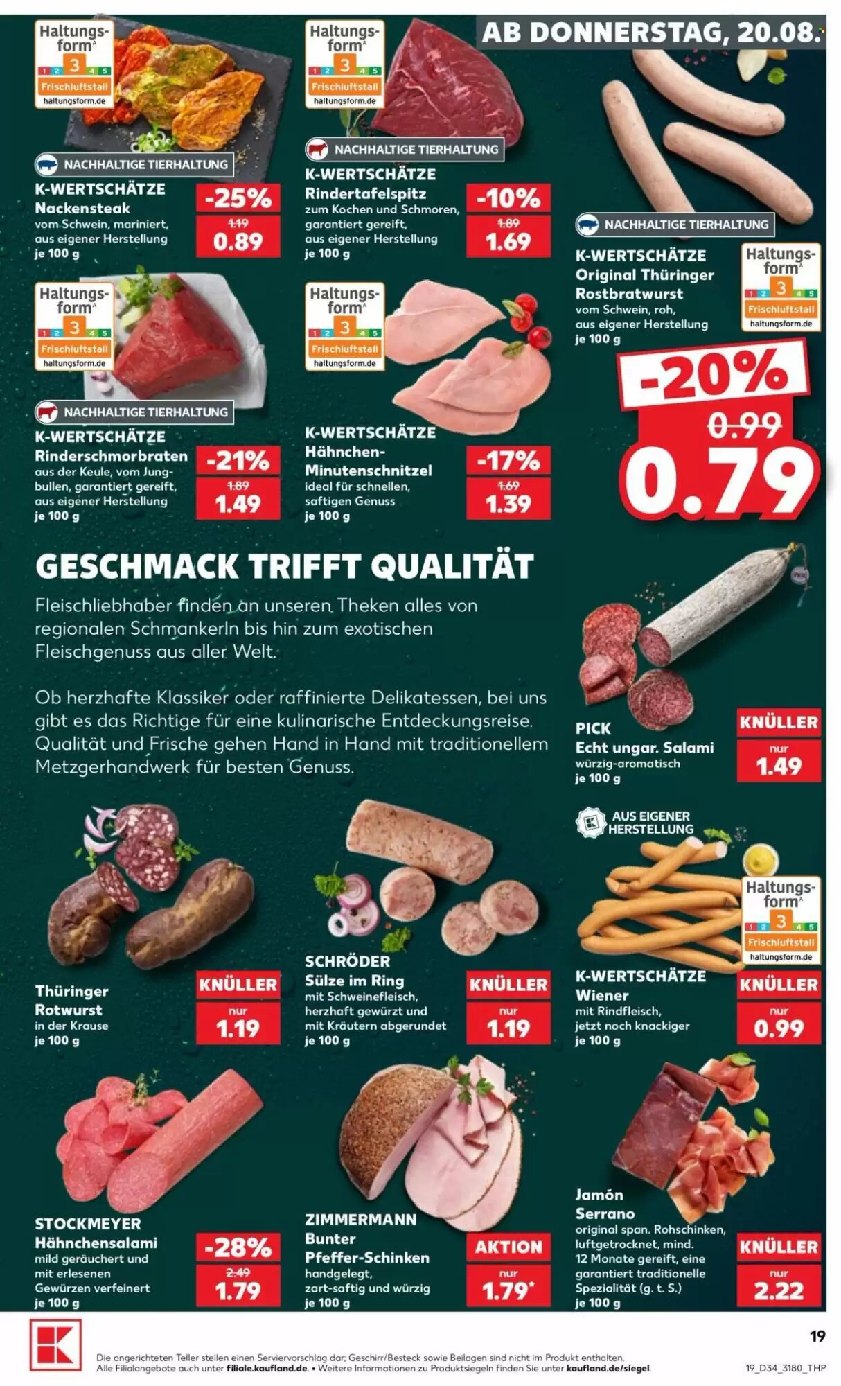 Kaufland Prospekt (ab 20.08.2026) zum Blättern - Seite 19
