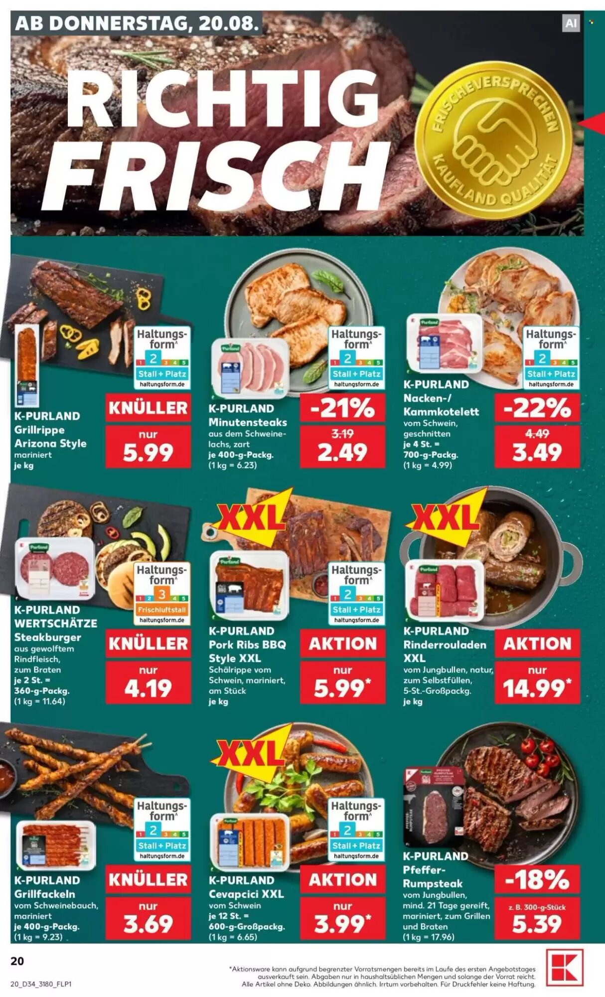 Kaufland Prospekt (ab 20.08.2026) zum Blättern - Seite 20