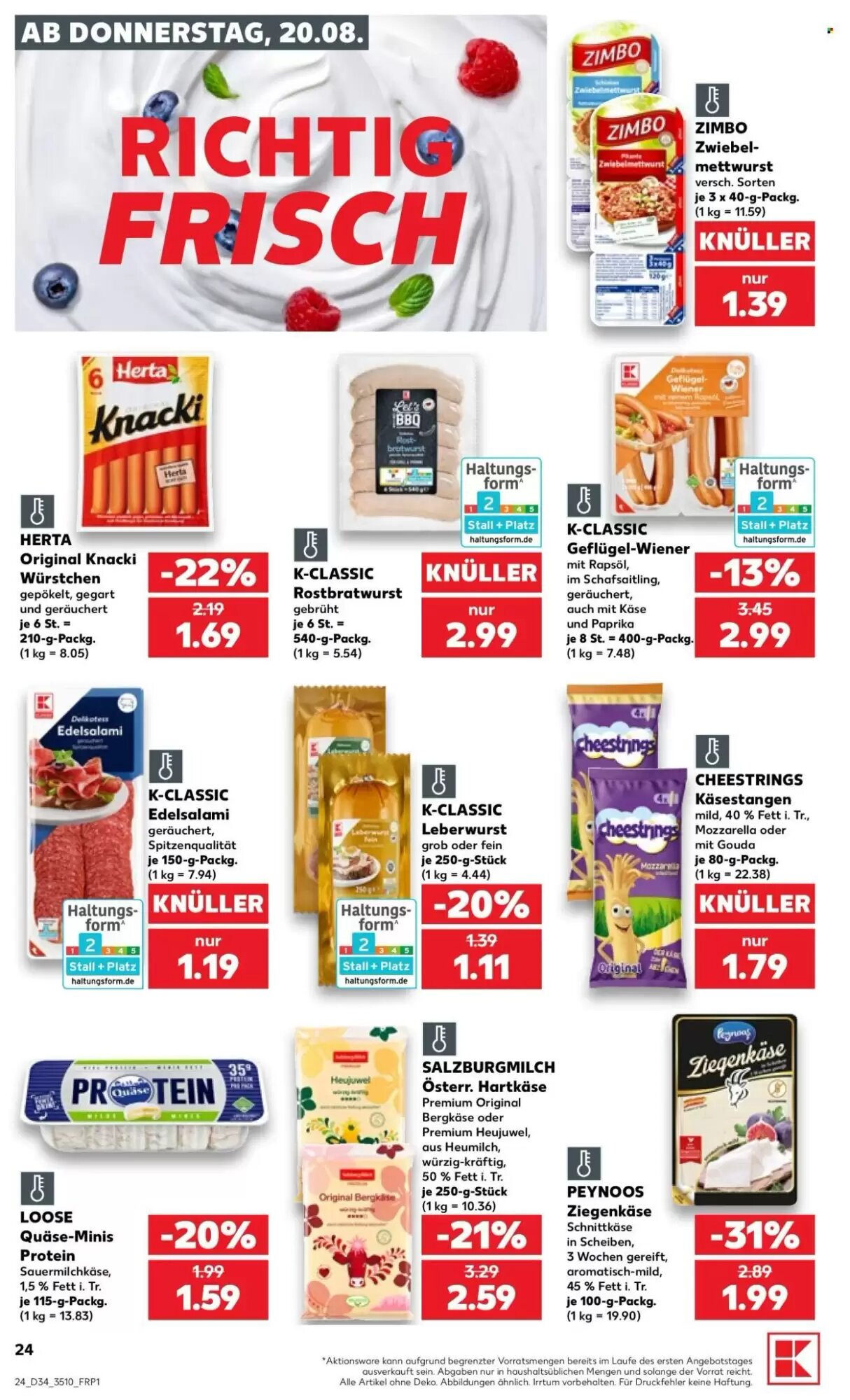 Kaufland Prospekt (ab 20.08.2026) zum Blättern - Seite 24