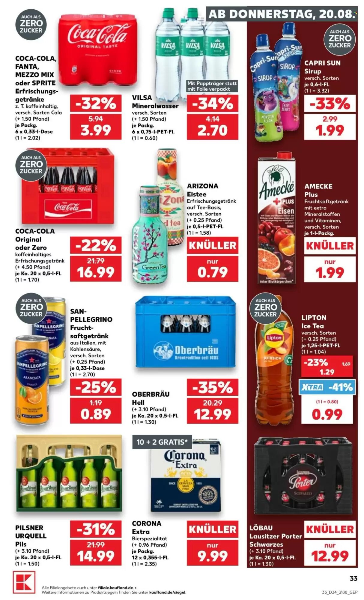 Kaufland Prospekt (ab 20.08.2026) zum Blättern - Seite 33