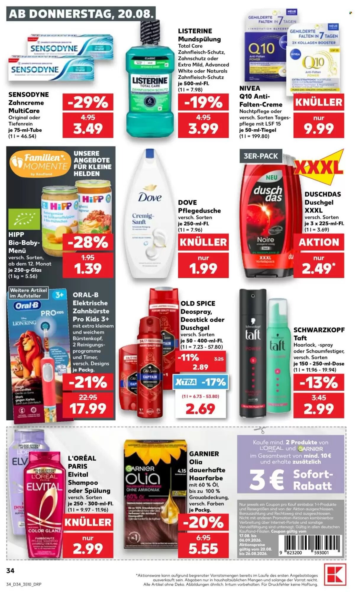 Kaufland Prospekt (ab 20.08.2026) zum Blättern - Seite 34