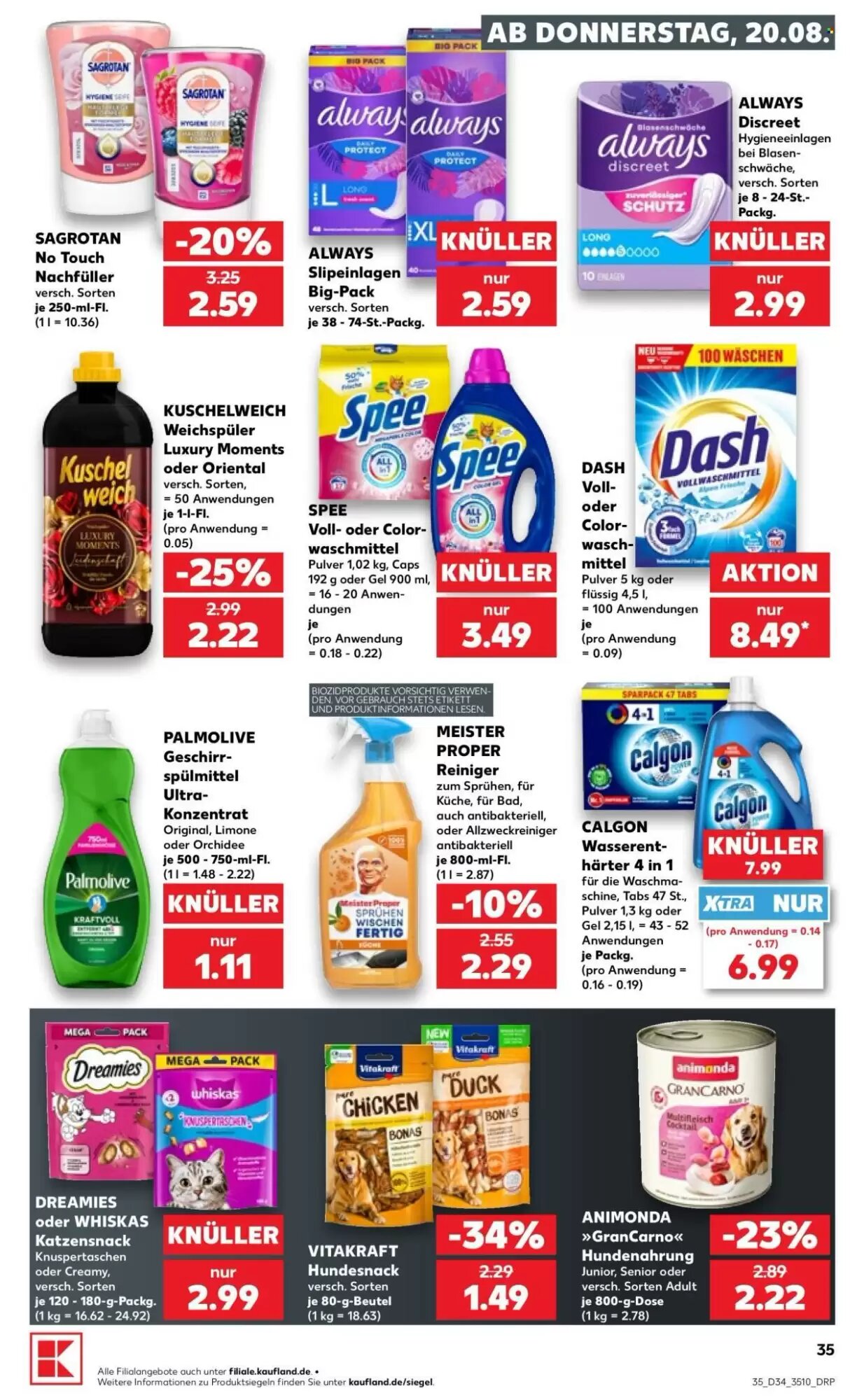 Kaufland Prospekt (ab 20.08.2026) zum Blättern - Seite 35