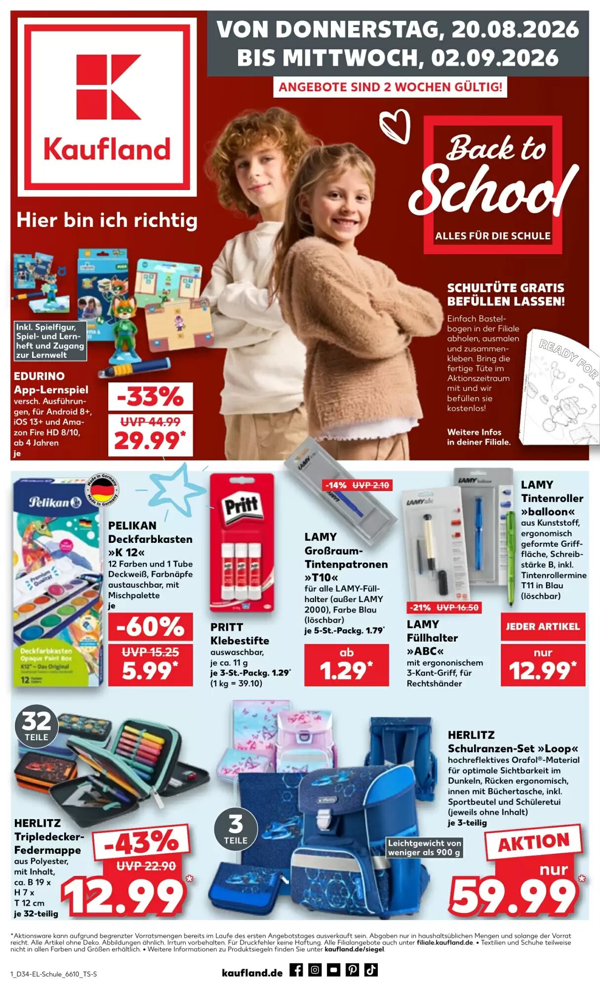 Kaufland Prospekt (ab 20.08.2026) zum Blättern - Seite 1