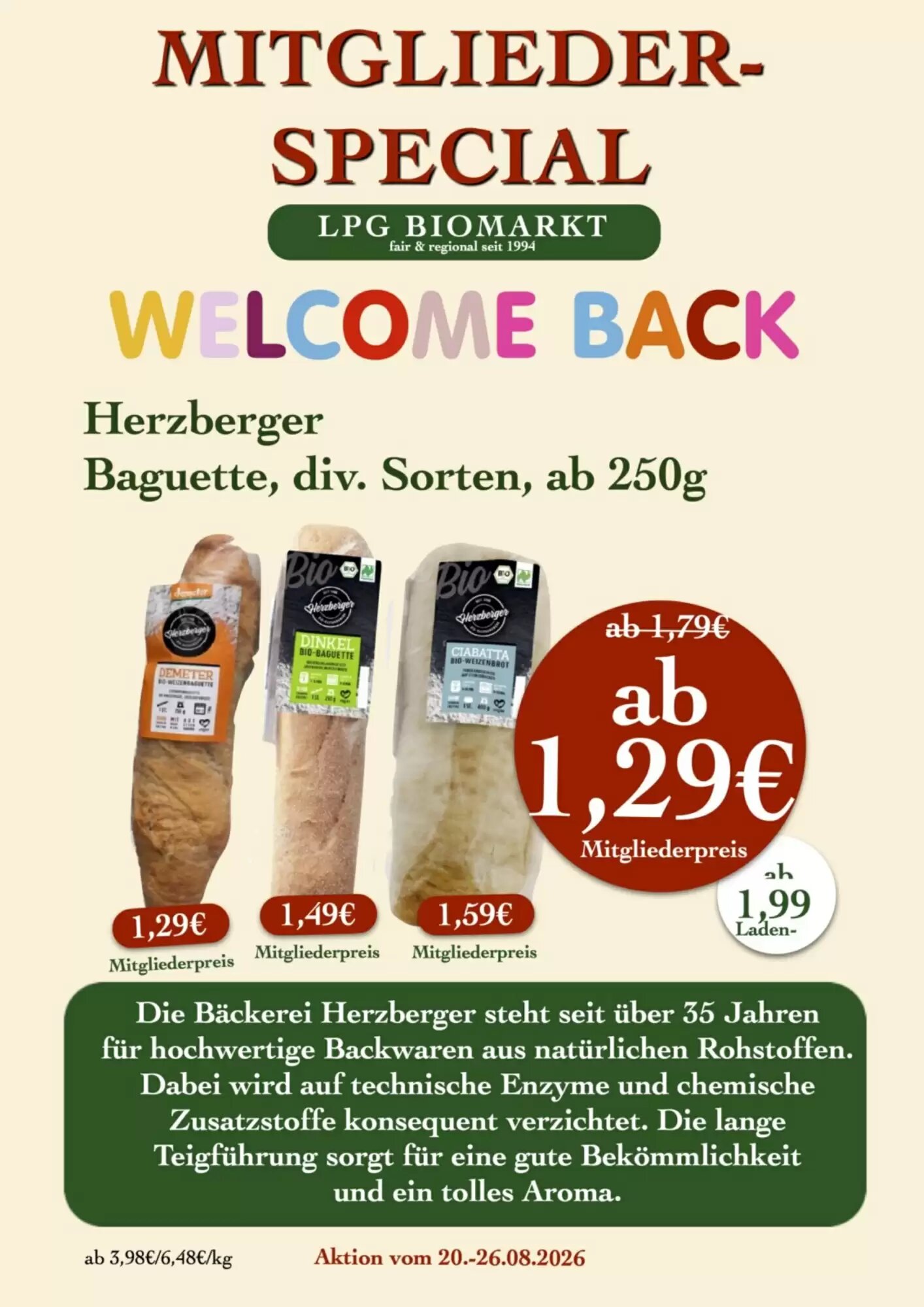 LPG Biomarkt Prospekt (ab 20.08.2026) zum Blättern - Seite 9
