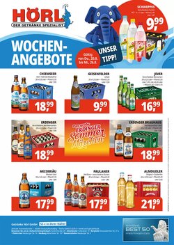 Hörl Getränke Prospekt (ab 20.08.2026) zum Blättern